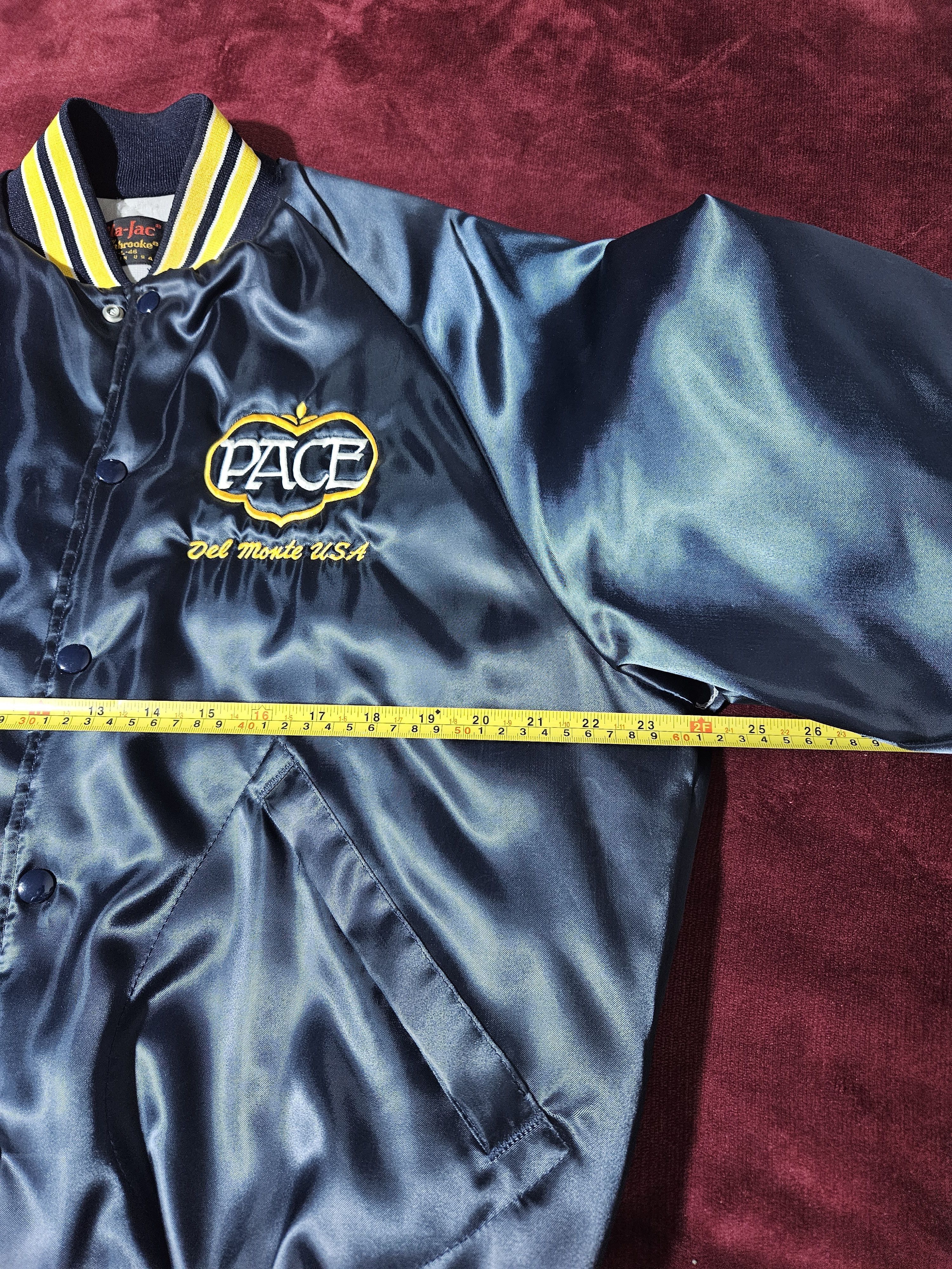 Dunbrooke 90s Pla-Jac Dunbrook DEL Monte PACE Satin Bomber Sz L Jacket Size US L / EU 52-54 / 3 - 5 Thumbnail