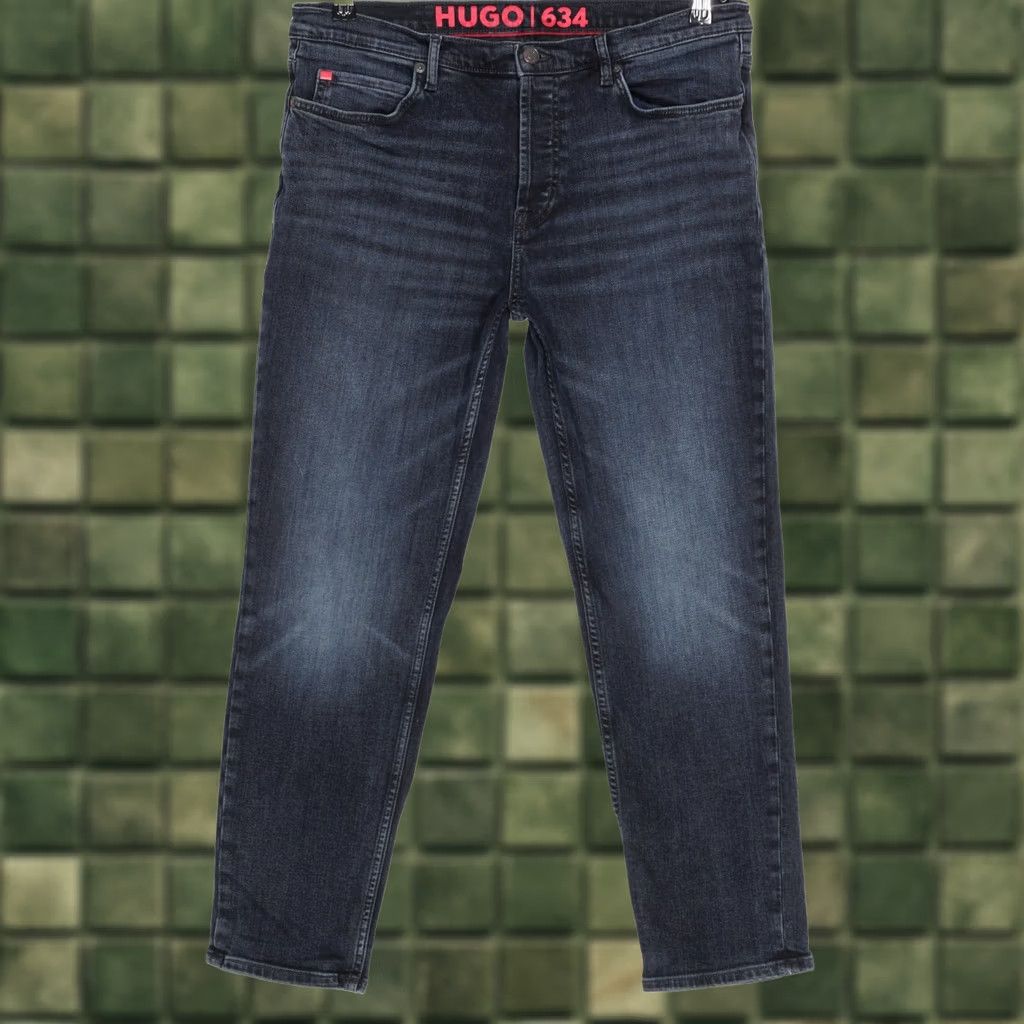 Hugo Boss HUGO BOSS Jeans Mens 32 Blue Men Size W32 L30 Stretch Tapered Size US 32 / EU 48 - 1 Thumbnail