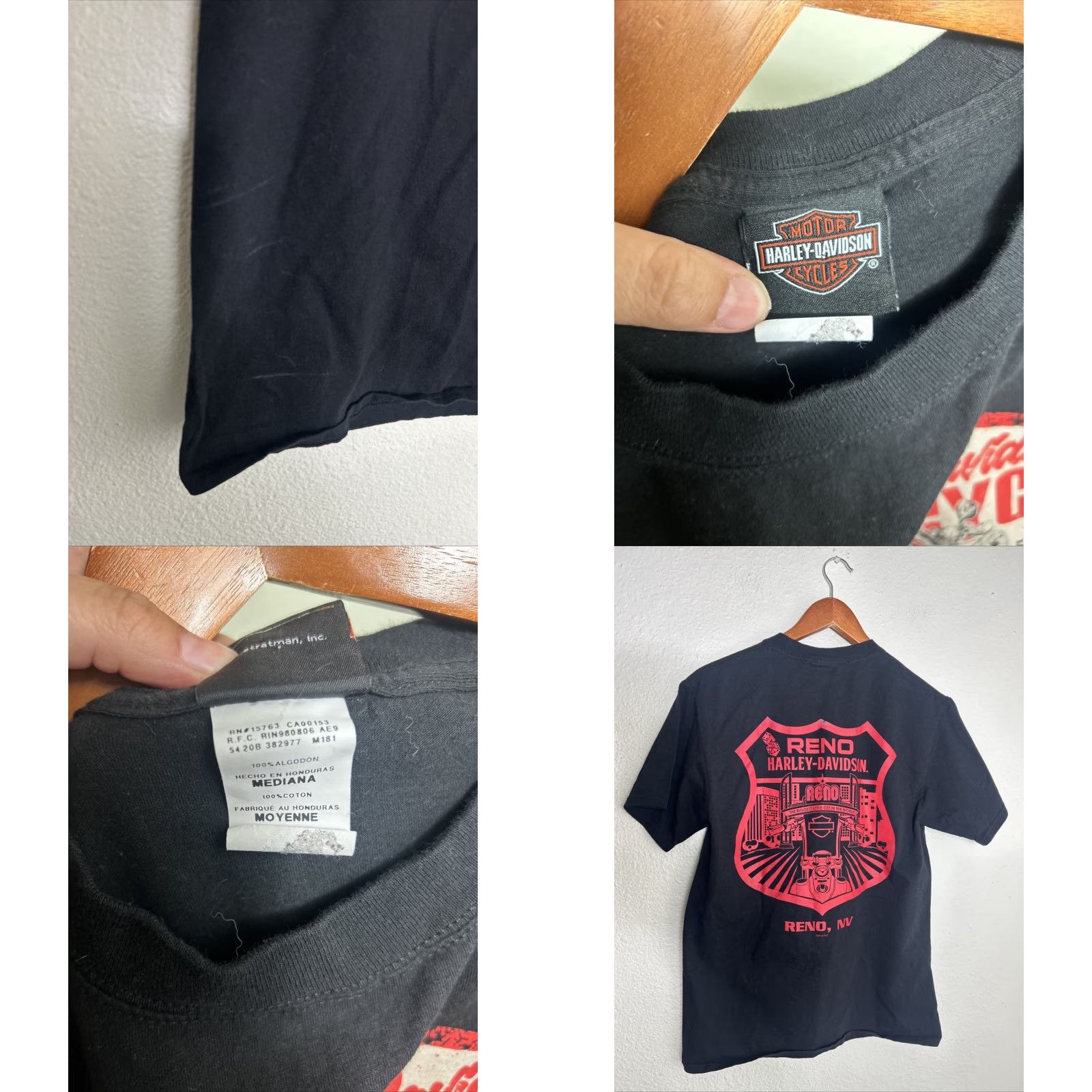 Harley Davidson Harley Davidson Womens Medium Short Sleeve Black T Shirt Reno, NV Size M / US 6-8 / IT 42-44 - 8 Thumbnail