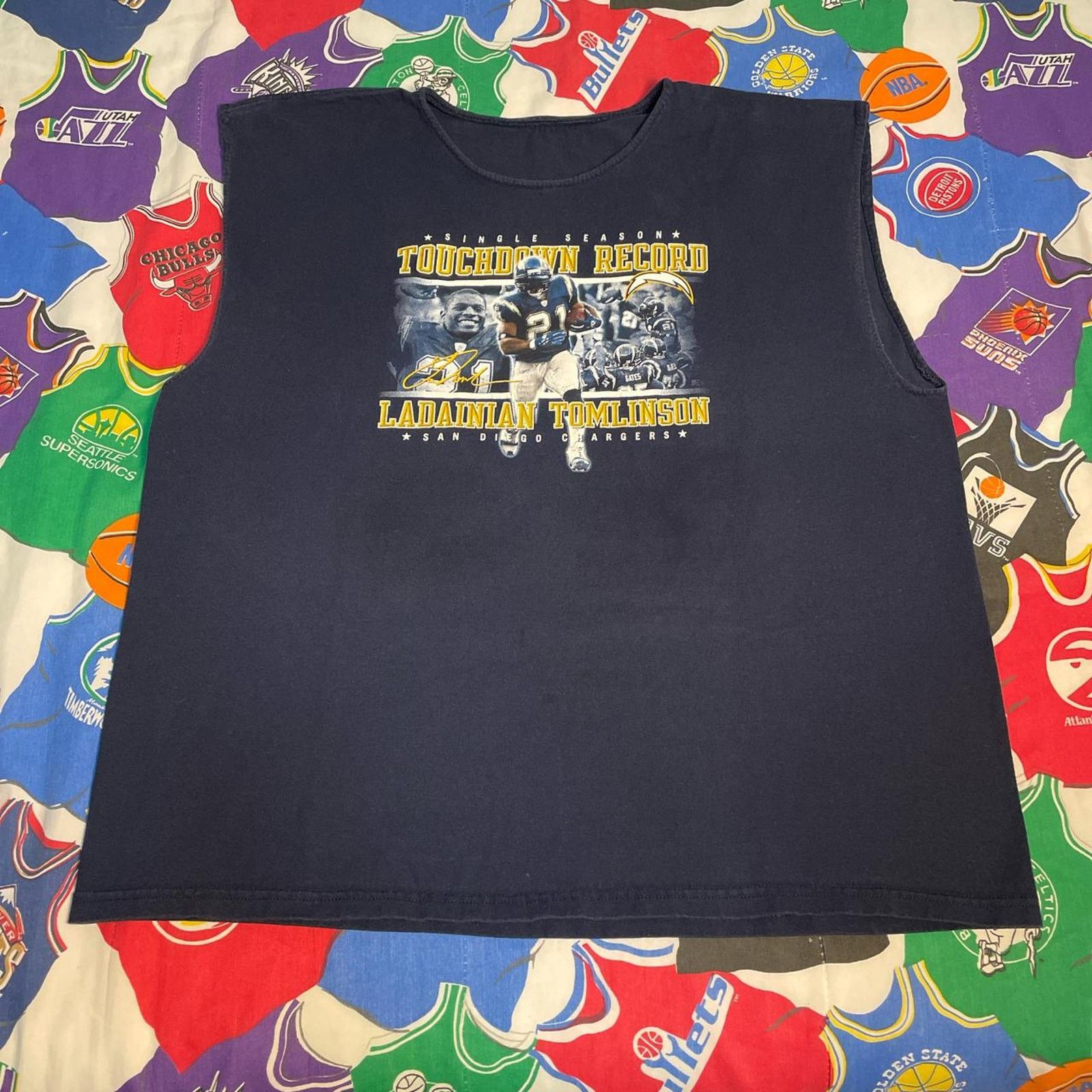 NFL × Vintage Y2K NFL LaDainian Tomlinson San Diego Chargers Football Tee Size US XXL / EU 58 / 5 - 1 Thumbnail