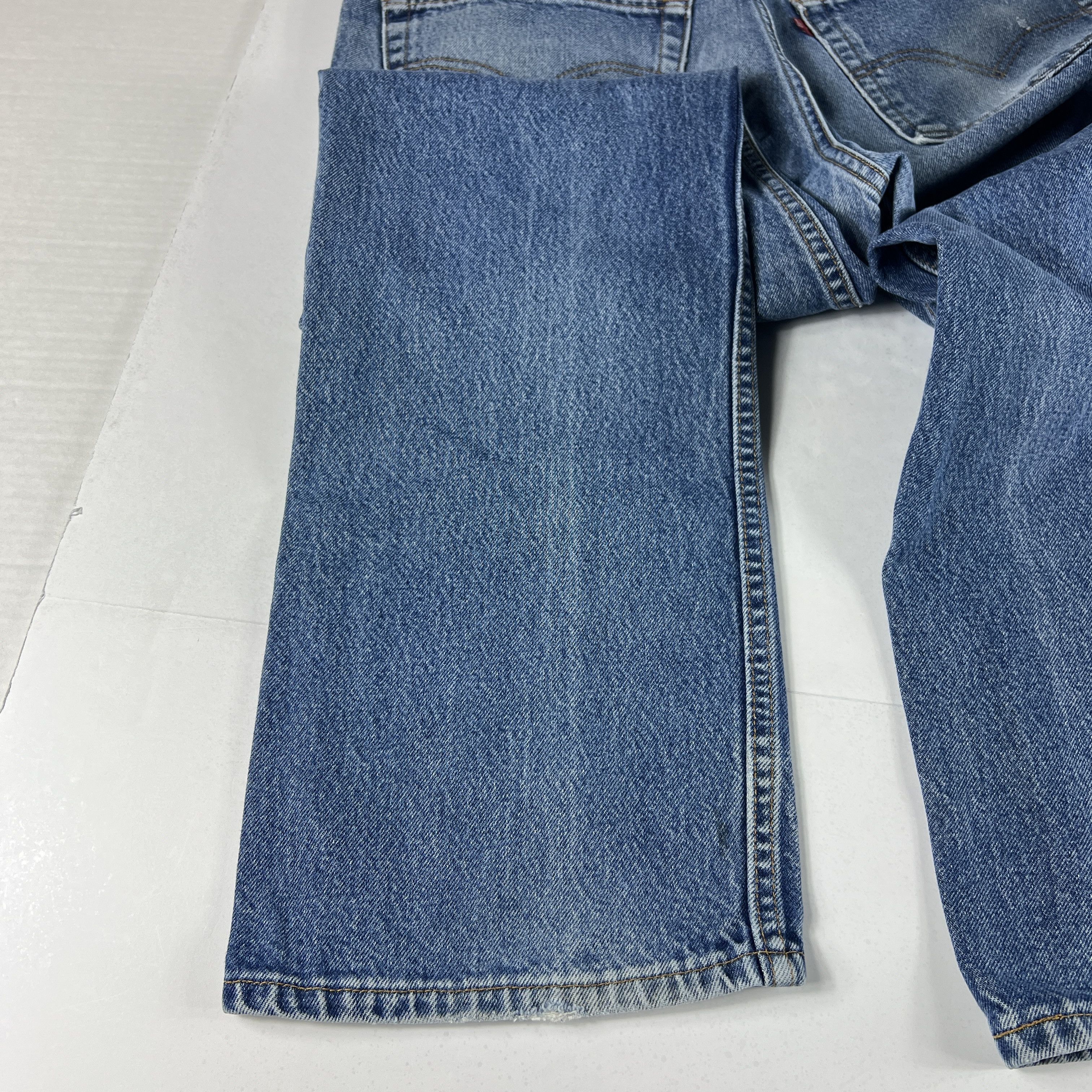 Levi's × Vintage VTG Levi's Jeans 517 Boot Cut Blue Faded Distressed Denim Size US 36 / EU 52 - 19 Thumbnail