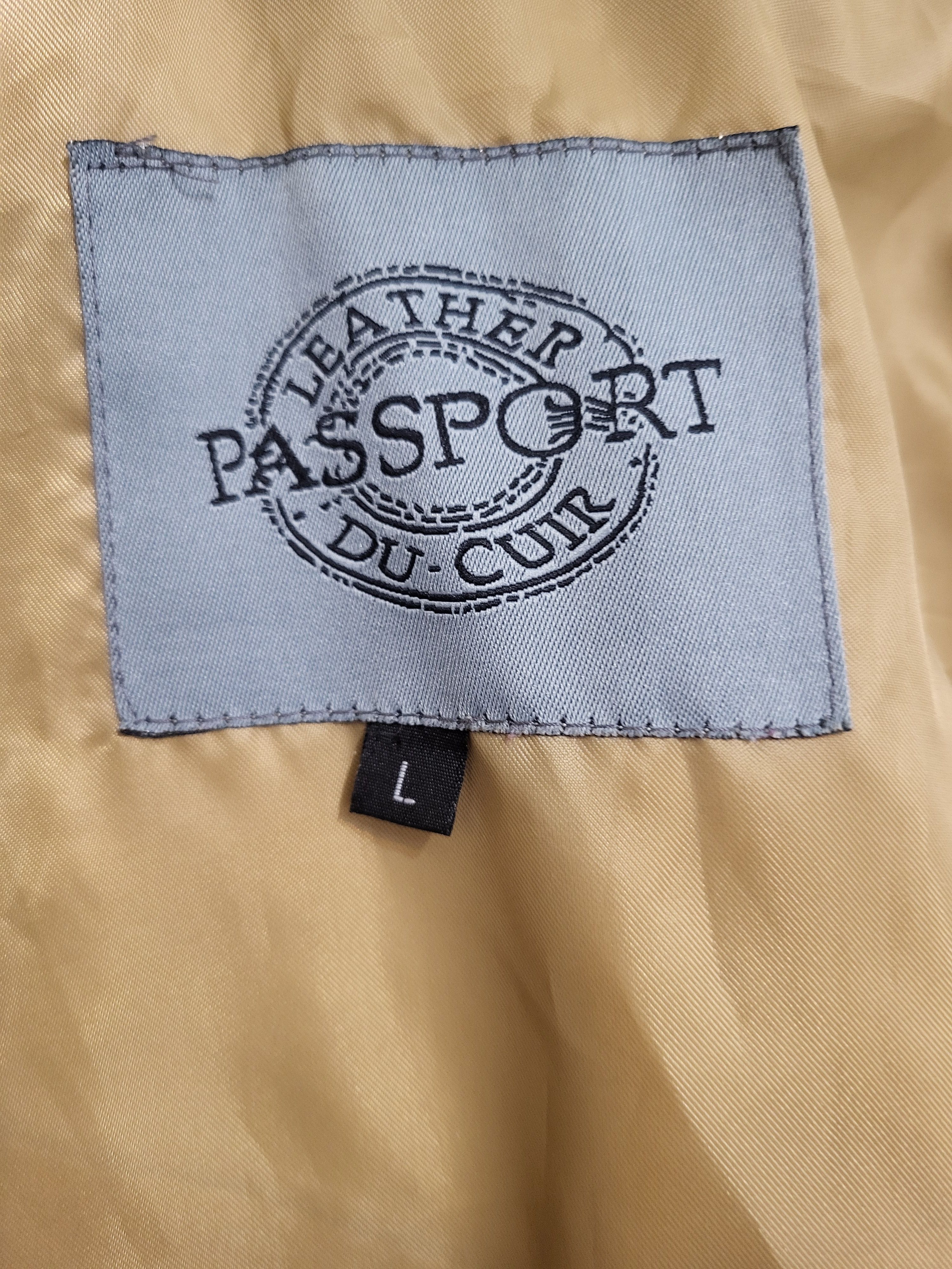 Passport Suede Leather Brown/Tan Jacket Size L / US 10 / IT 46 - 4 Thumbnail
