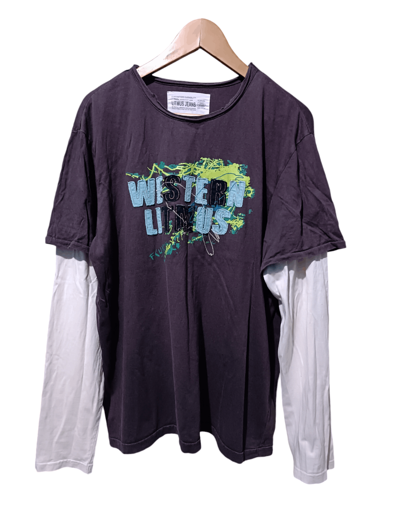 Japanese Brand × Vintage Double Layer Long Sleeve T-shirt Size US XL / EU 56 / 4 - 1 Thumbnail
