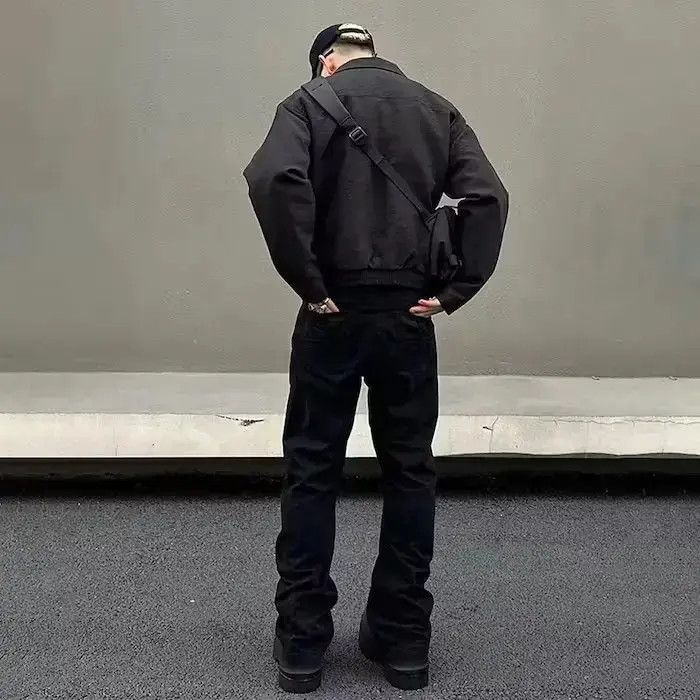 Japanese Brand Black Stack Denim Jeans Size US 32 / EU 48 - 6 Thumbnail