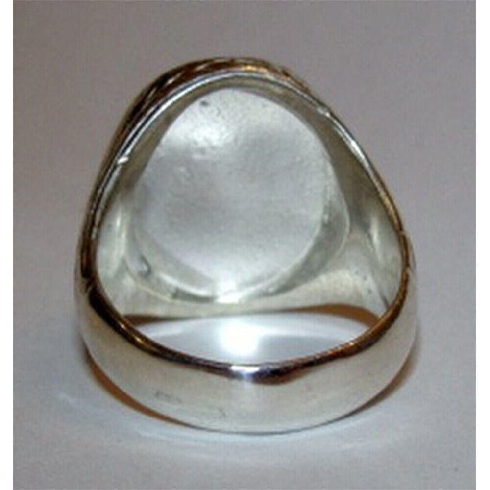 Designer Sterling Silver Oval Perseus and Andromeda Cameo Ring Size ONE SIZE - 4 Thumbnail