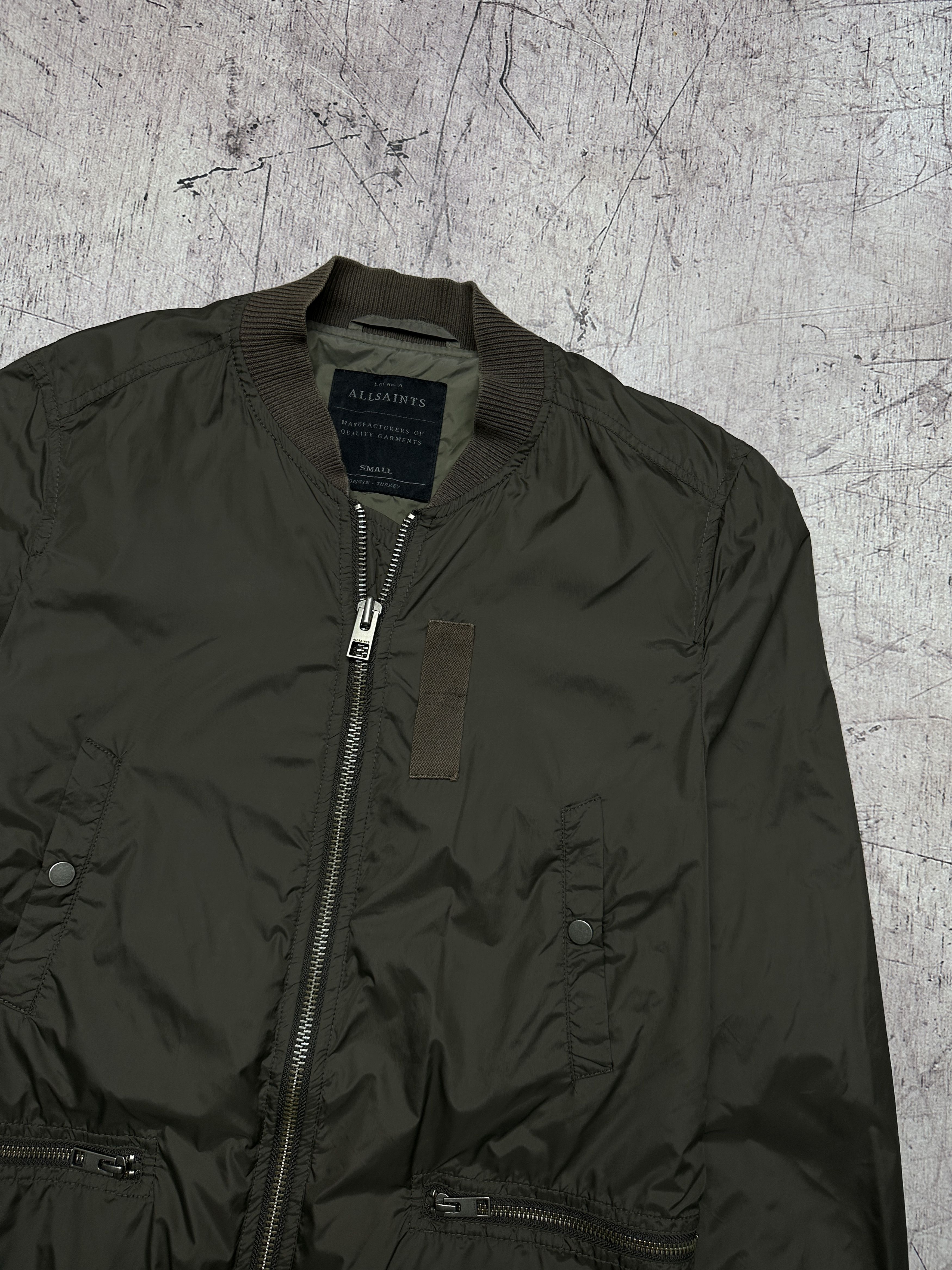 Allsaints Allsaints Mens Nylon Sargent Bomber Jacket Size US S / EU 44-46 / 1 - 2 Thumbnail