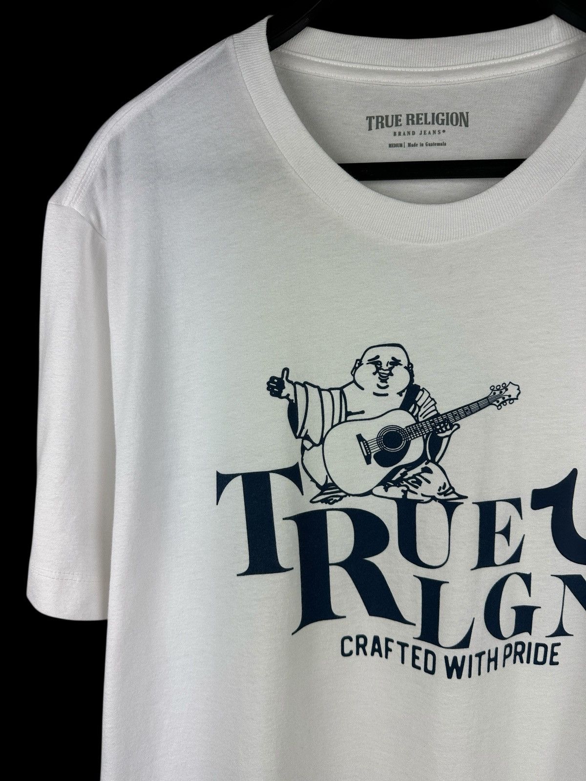 True Religion True Religion White T-Shirt Buddha Graphic Print Size US M / EU 48-50 / 2 - 2 Thumbnail