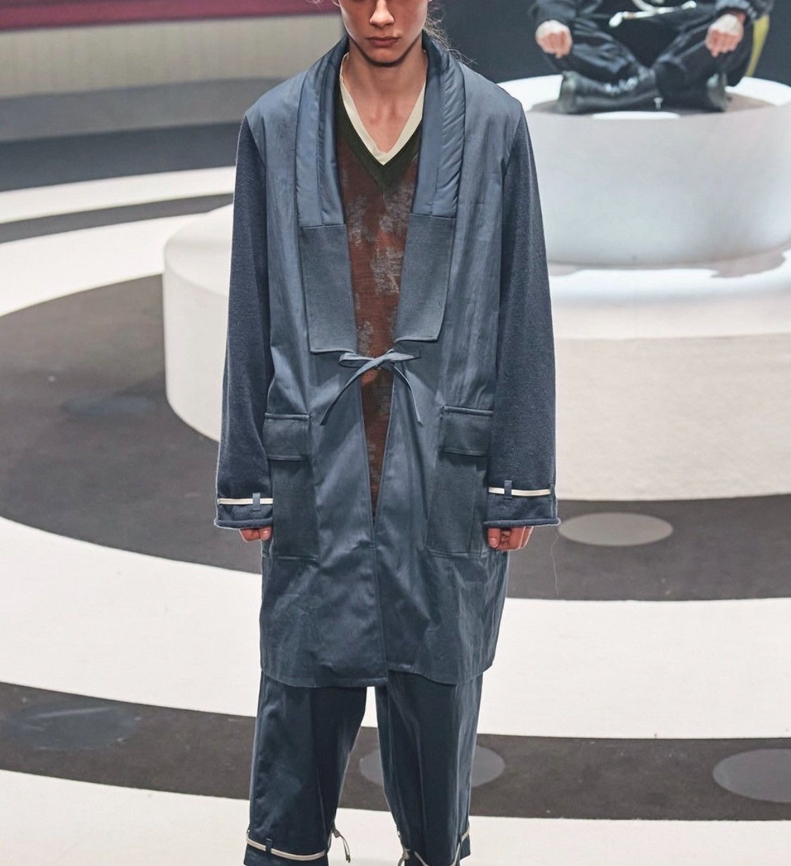 Undercover AW20 RUNWAY KIMONO SAMURAI CLOAK JACKET DENIM Size US L / EU 52-54 / 3 - 11 Thumbnail