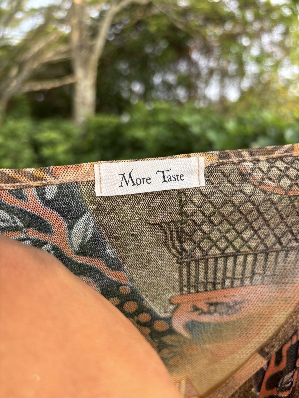 Vintage Vintage 'more taste' mesh top Size L / US 10 / IT 46 - 9 Thumbnail