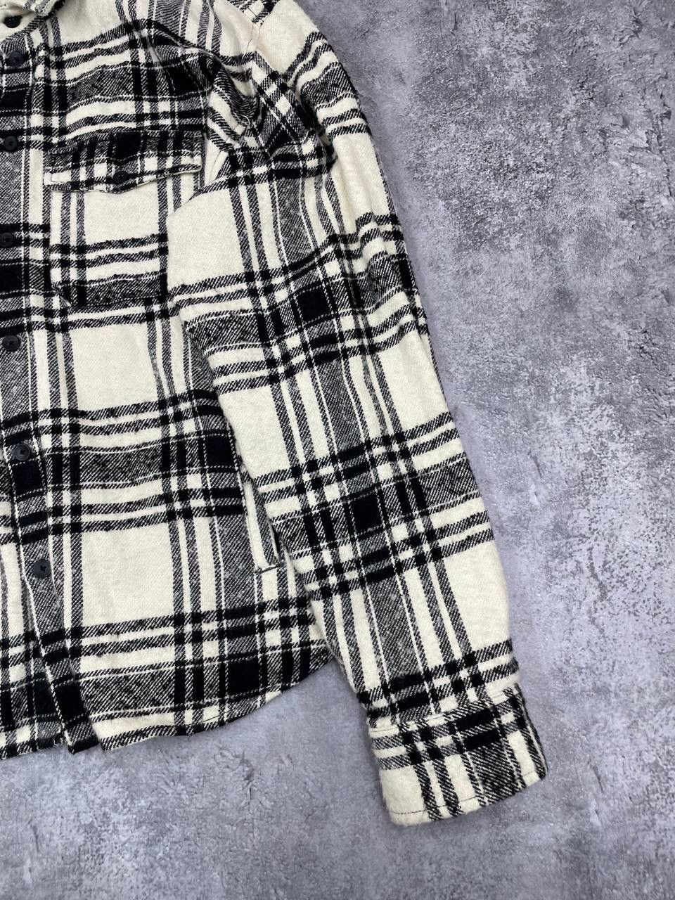 Other Young Poets Society Men Wool Shirt Jacket Black White Check Size US XL / EU 56 / 4 - 5 Thumbnail
