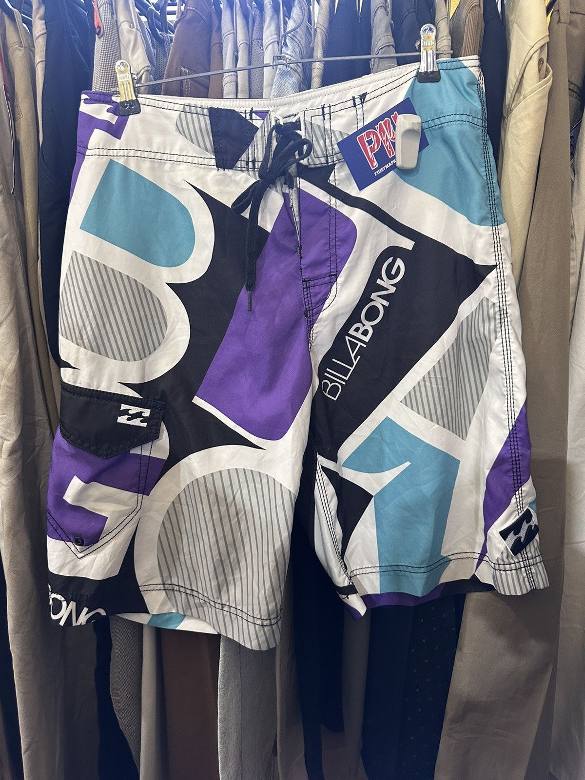 Billabong × Vintage Vintage Billabong shorts swimming size M Y2K Size US 32 / EU 48 - 1 Thumbnail