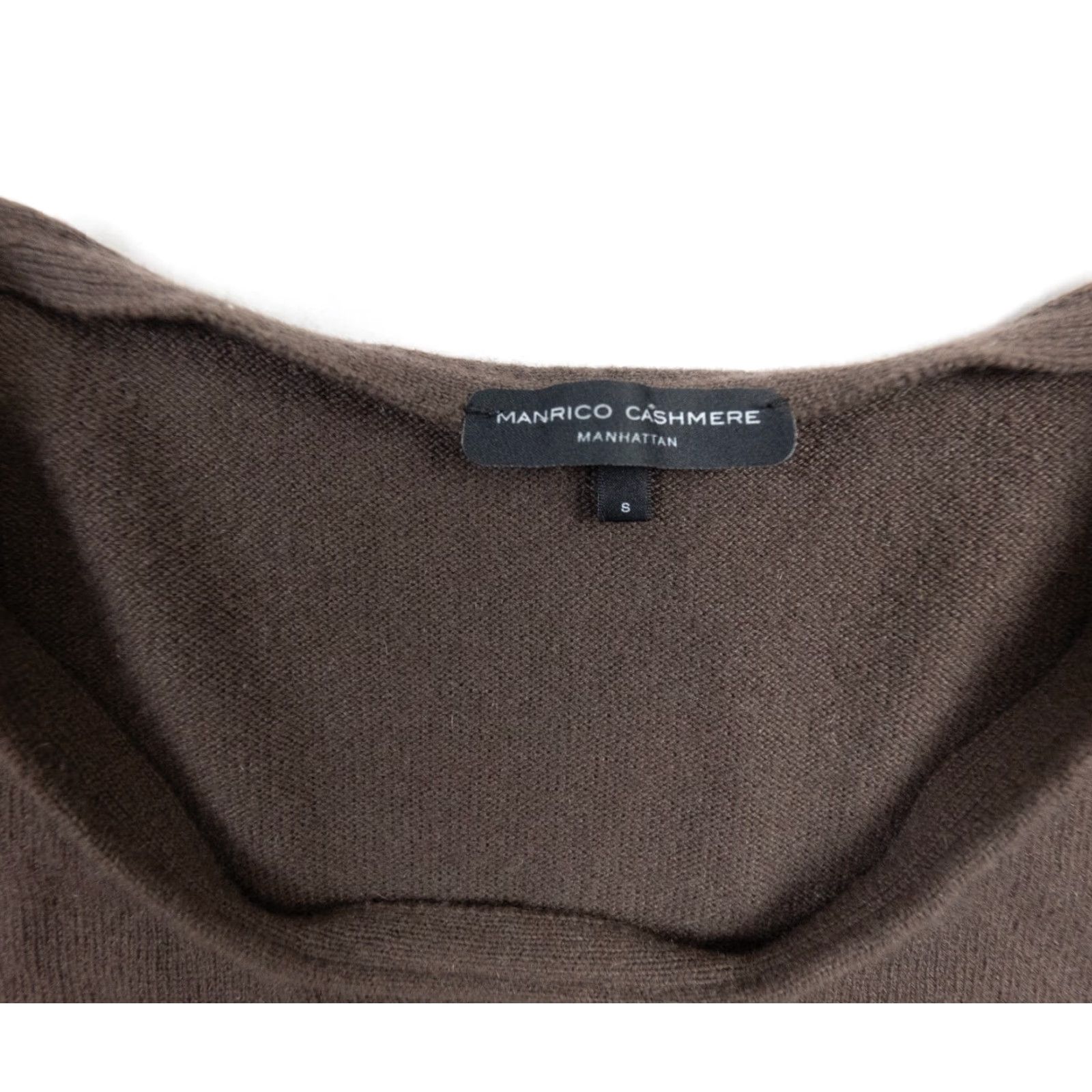 Vintage Manrico Cashmere Women's Sweater Small Brown Lightweight Pullover Knit Italy Size S / US 4 / IT 40 - 5 Thumbnail