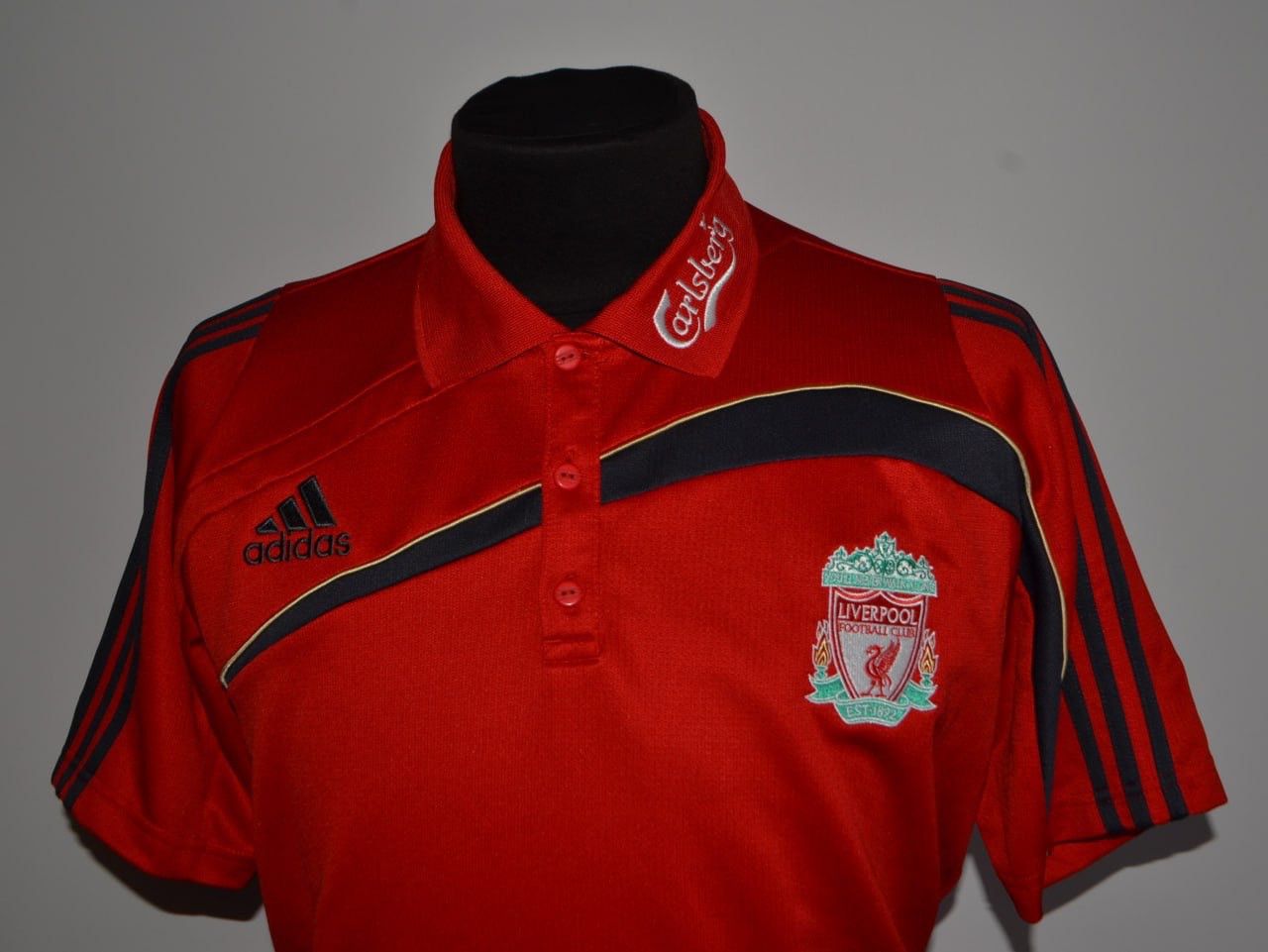 Adidas 2009-10 Liverpool adidas Climalite Polo Shirt XL Size US XL / EU 56 / 4 - 2 Thumbnail