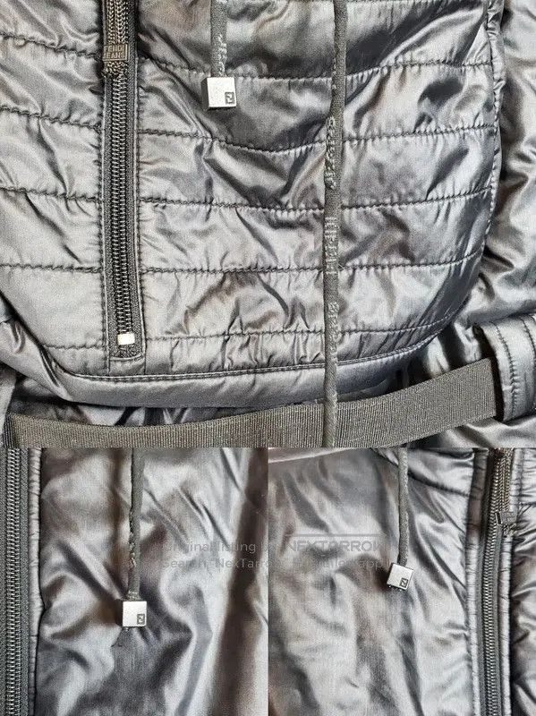 Fendi Fendi Black Logo Down Jacket for Women . Size M / US 6-8 / IT 42-44 - 8 Thumbnail