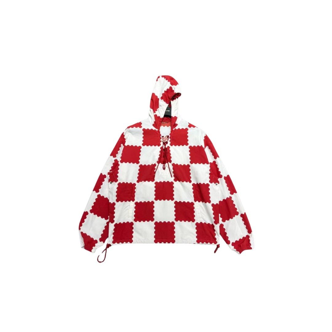 image of Louis Vuitton x Nigo Red Giant Damier Windbreaker, Men's (Size XL)