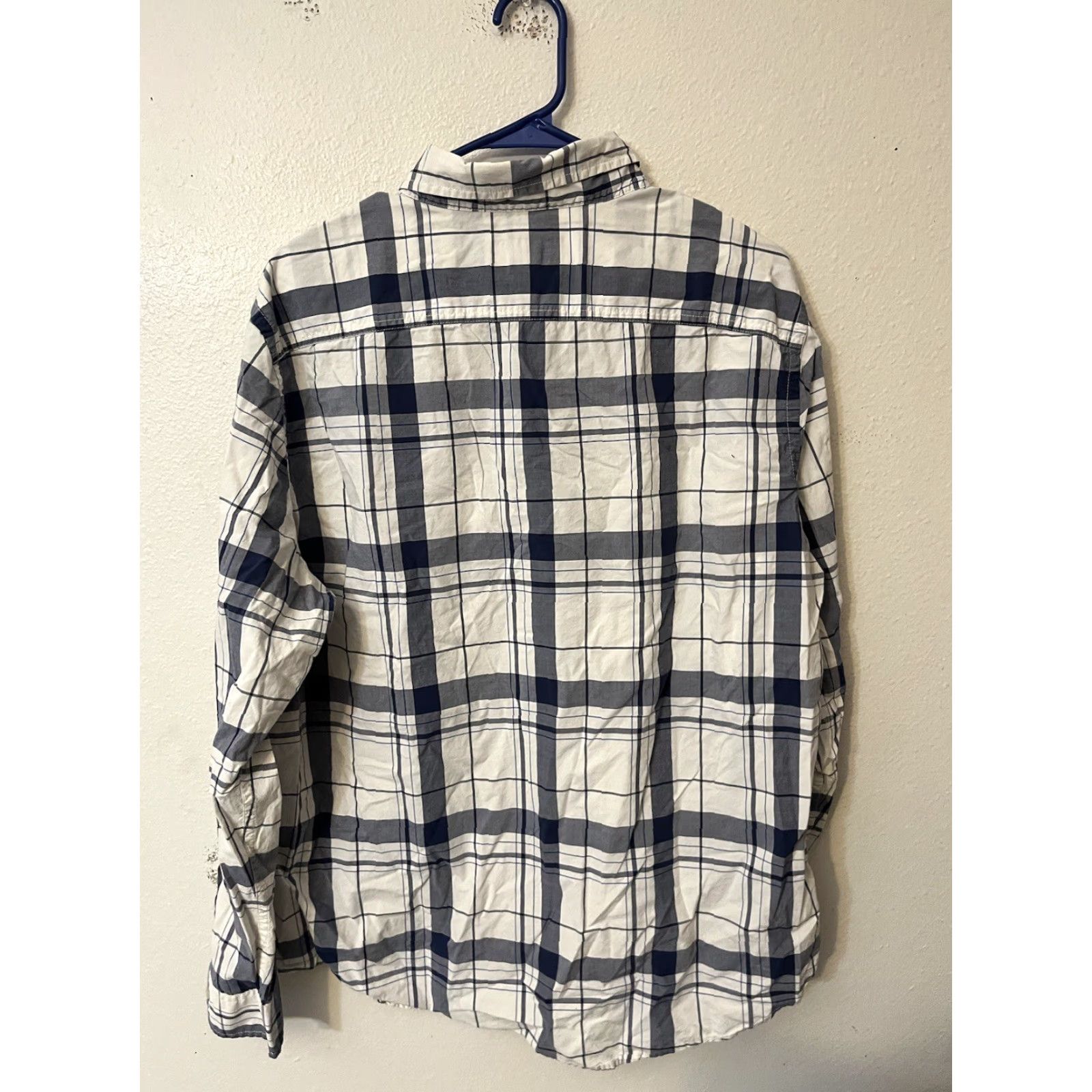 American Eagle Outfitters American Eagle Shirt Men Blue Plaid Cotton Size XL Athletic Fit Size US XL / EU 56 / 4 - 3 Thumbnail