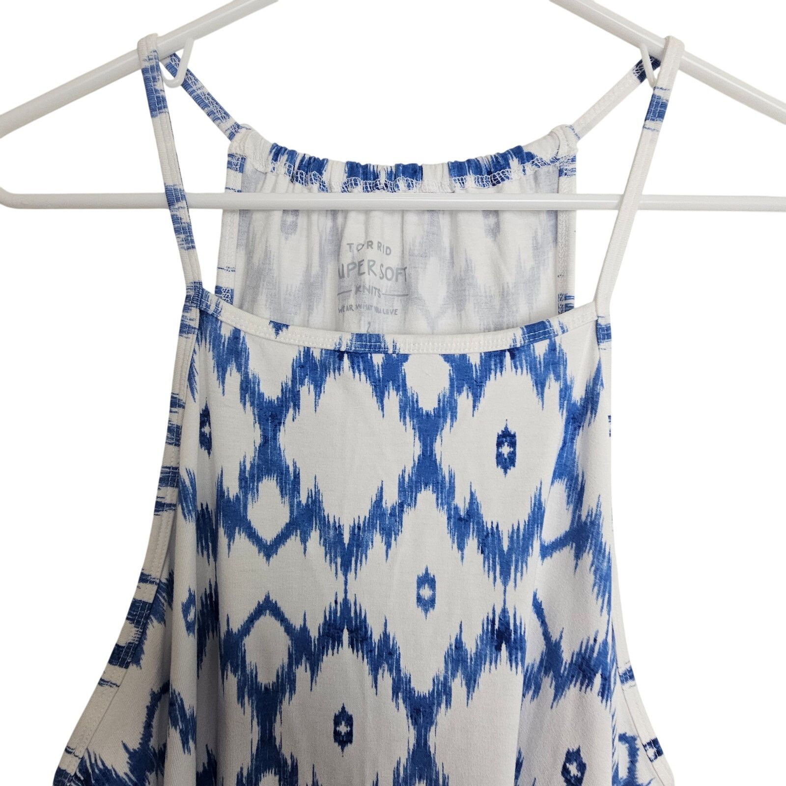 Torrid Torrid Super Soft Knits Tie Dye Halter Tank Plus 2X Stretch Size XXL / US 16-18 / IT 52-54 - 2 Thumbnail