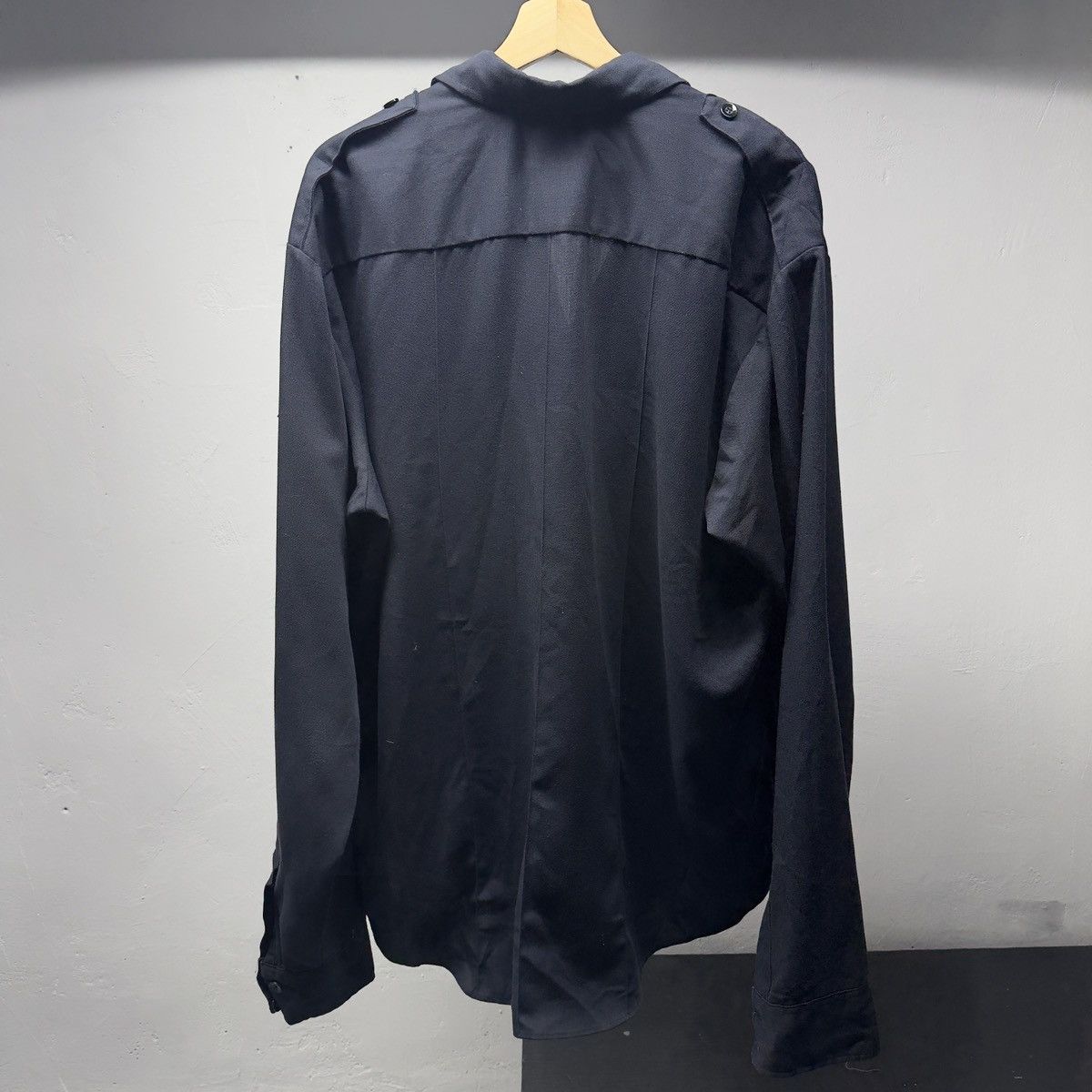 Vintage 70s 80s Faded Thrashed Security Uniform Shirt ERD Grunge Size US XXL / EU 58 / 5 - 3 Thumbnail