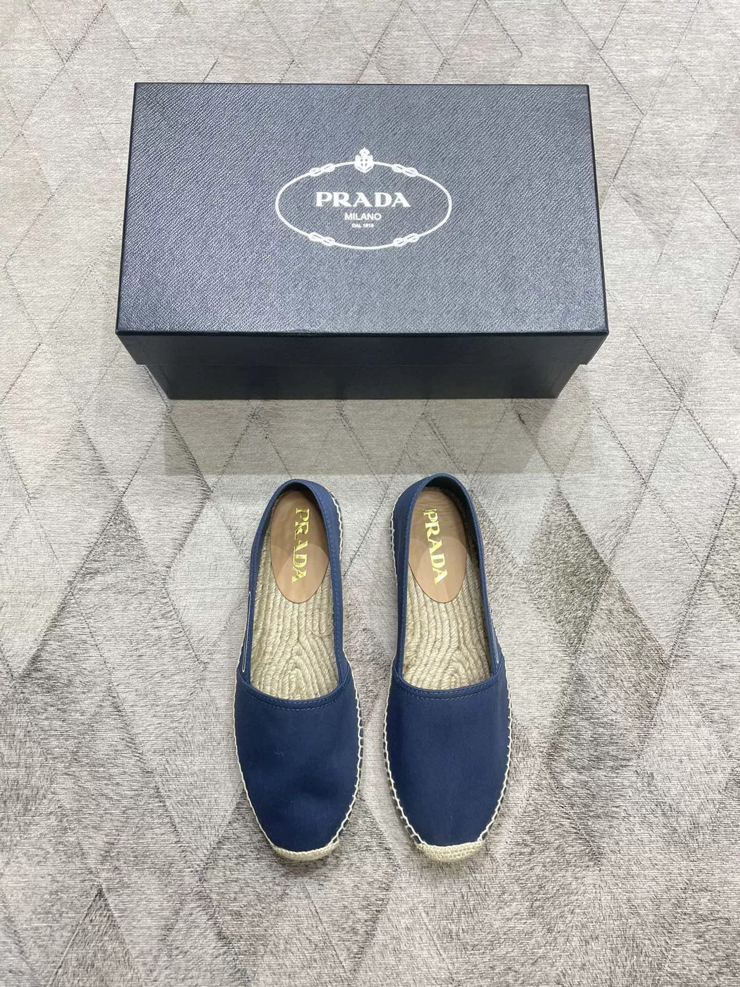 Prada Prada Triangle Logo Espadrilles New Size US 6 / EU 39 - 1 Thumbnail