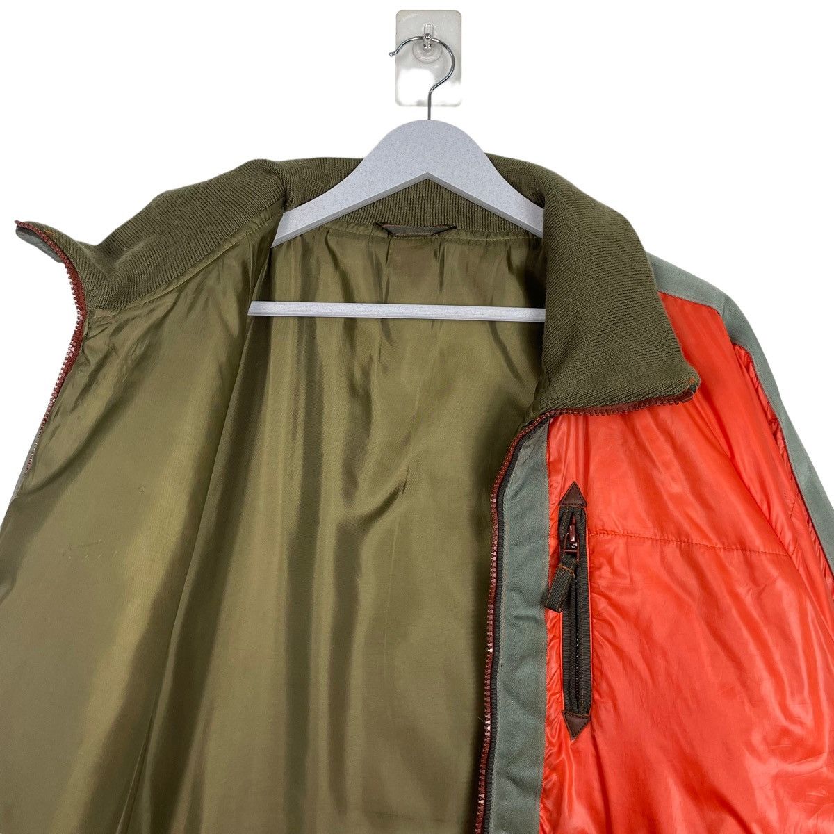 💥AVIREX REVESIBLE BIKER BOMBER LIGHT JACKET