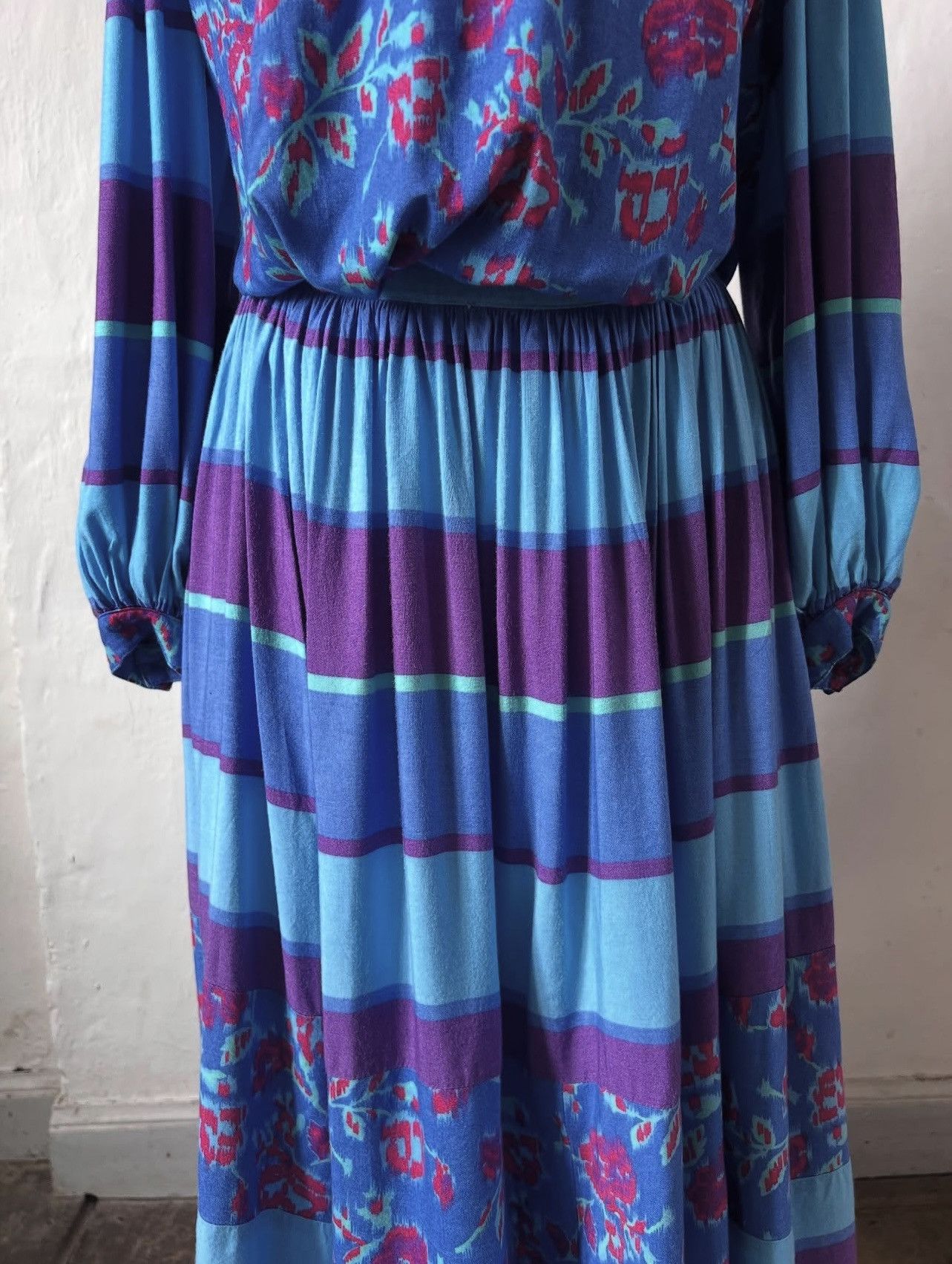 Other Vintage 1970s Anastasia set blouse skirt Francois Viannay Size M / US 6-8 / IT 42-44 - 4 Thumbnail