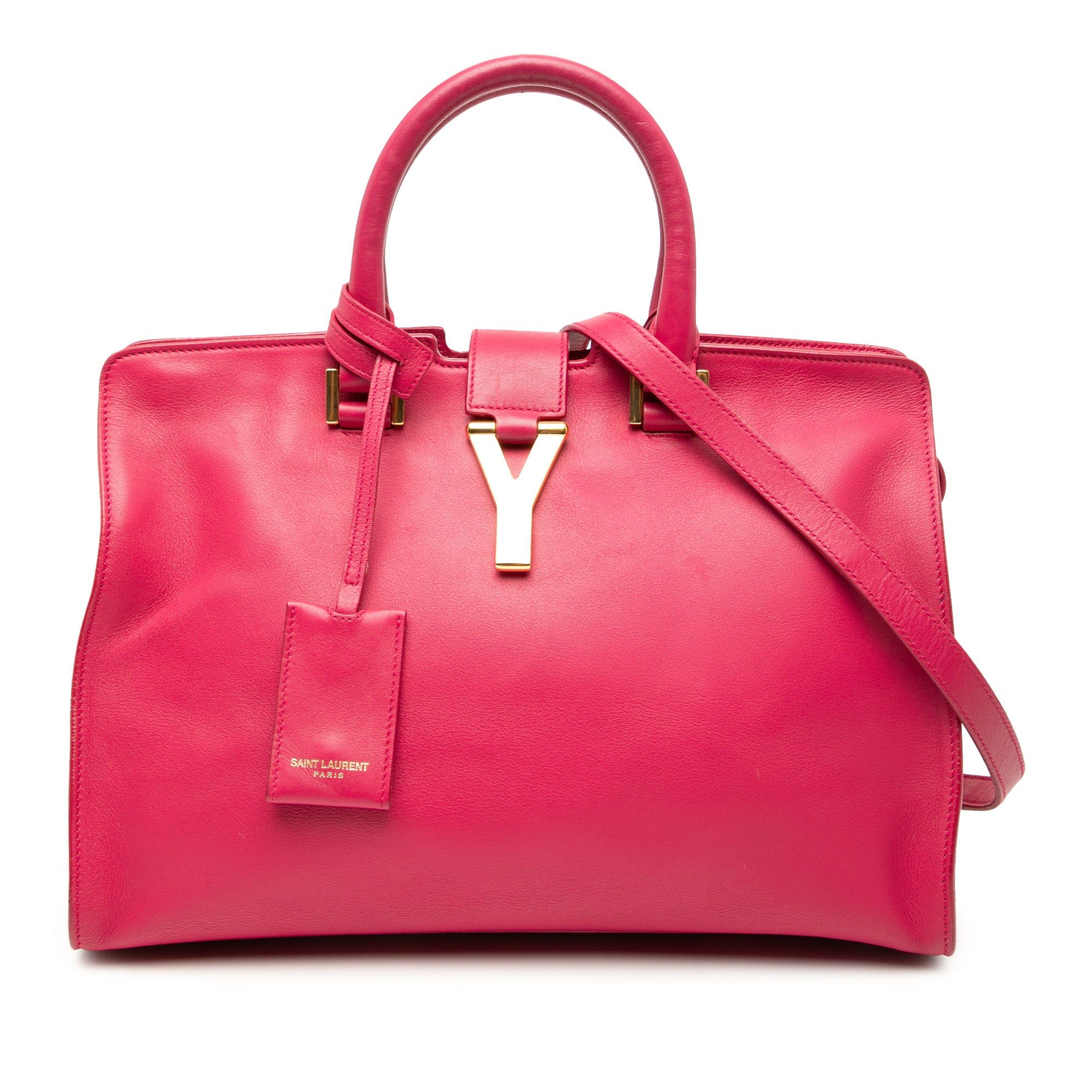 Saint Laurent Paris Small Calfskin Cabas Chyc Satchel Size ONE SIZE - 1 Thumbnail