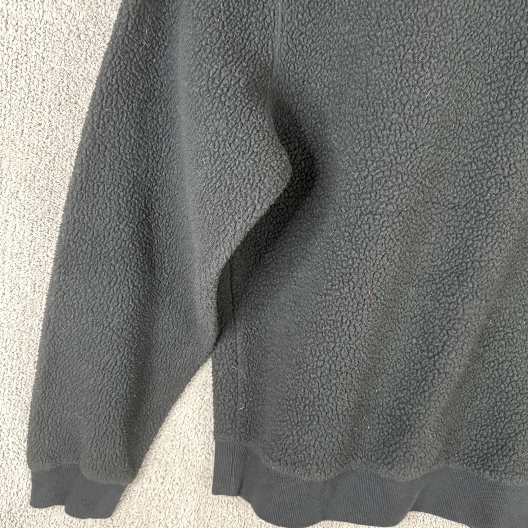Champion Champion Sweatshirt Mens Medium Black Sherpa Fleece Pullover Logo Chest Pocket Size US M / EU 48-50 / 2 - 2 Thumbnail