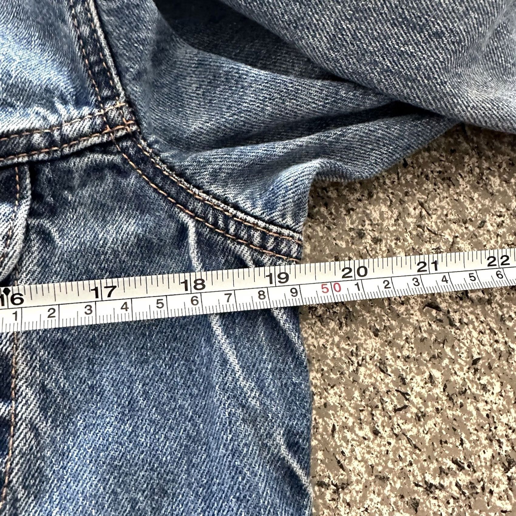 American Eagle Outfitters VINTAGE American Eagle Outfitters Jacket Women’s XS Denim Jean Trucker Button Up Blue Size 26" / US 2 / IT 38 - 5 Thumbnail