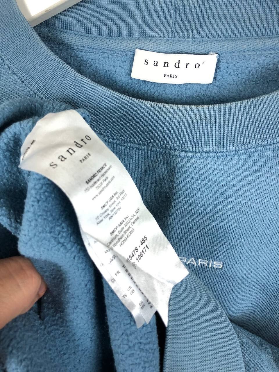 Sandro Sandro Paris Sweatshirt Crewneck Center Embroidered Logo S Size US S / EU 44-46 / 1 - 8 Thumbnail