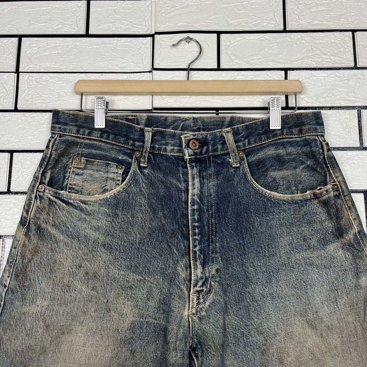 Japanese Brand Vintage Jump Juveneile Clip Distressed Short Denim Size US 32 / EU 48 - 2 Thumbnail