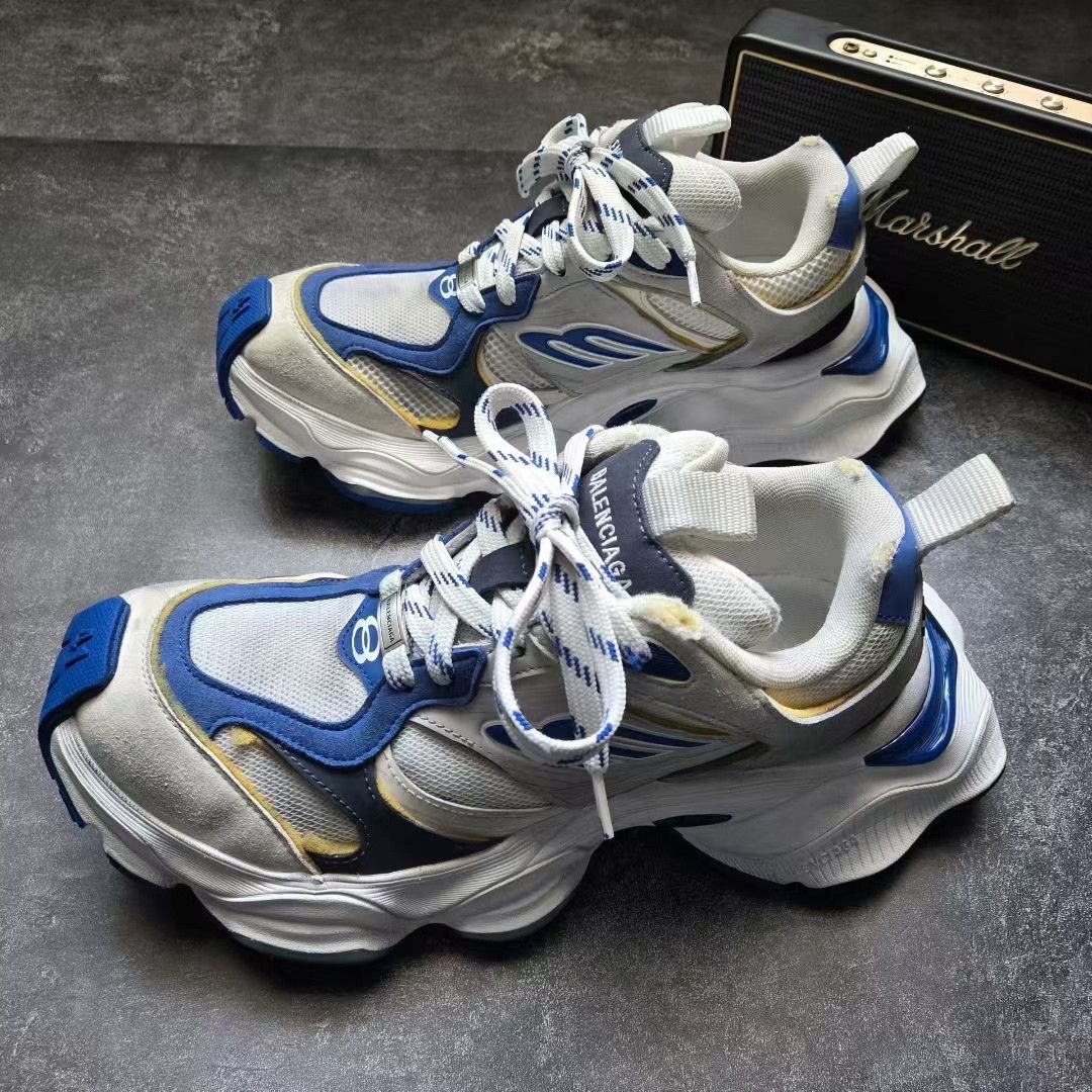 Balenciaga Balenciaga Cargo Blue Lowtop Sneakers 41 Men Size US 8.5 / EU 41-42 - 1 Thumbnail