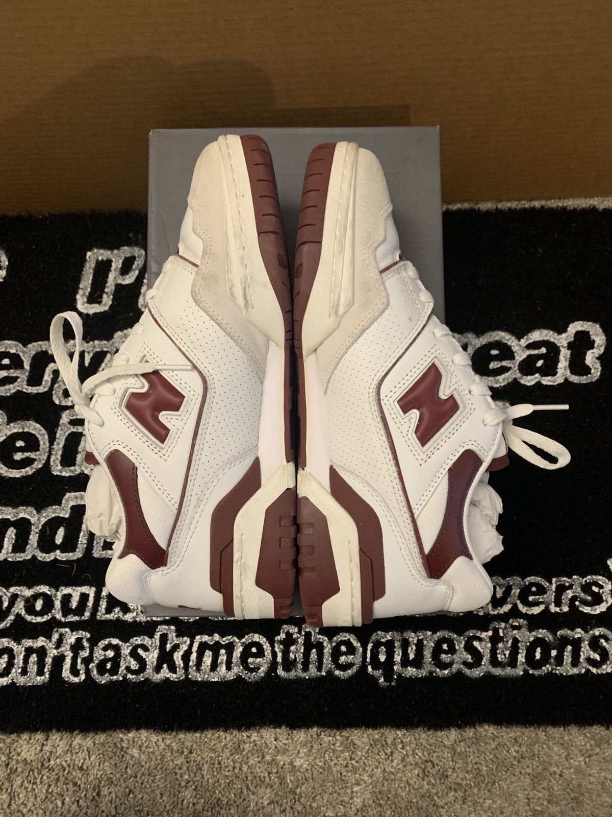 New Balance New Balance 550 “Sea Salt Burgundy” Size US 8.5 / EU 41-42 - 2 Thumbnail