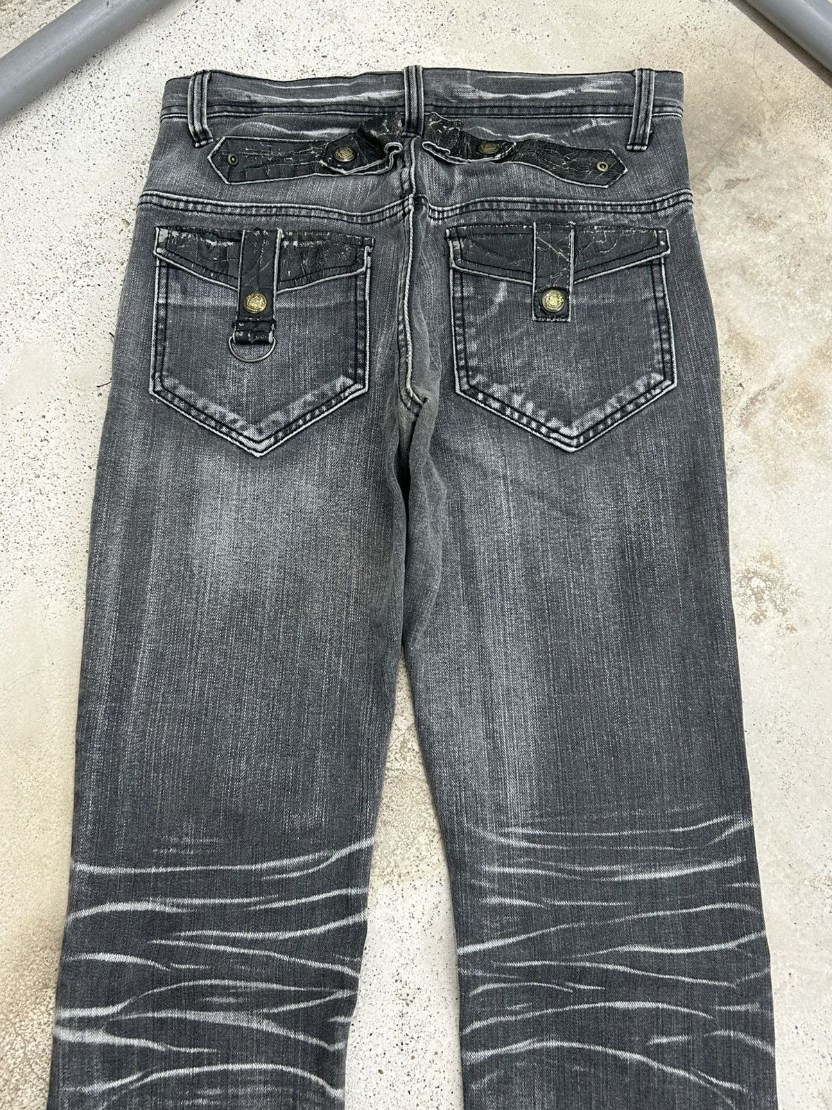 If Six Was Nine Clone Deugru Japan Grey Wash Punkers Pocket Zipper Size US 31 - 19 Thumbnail