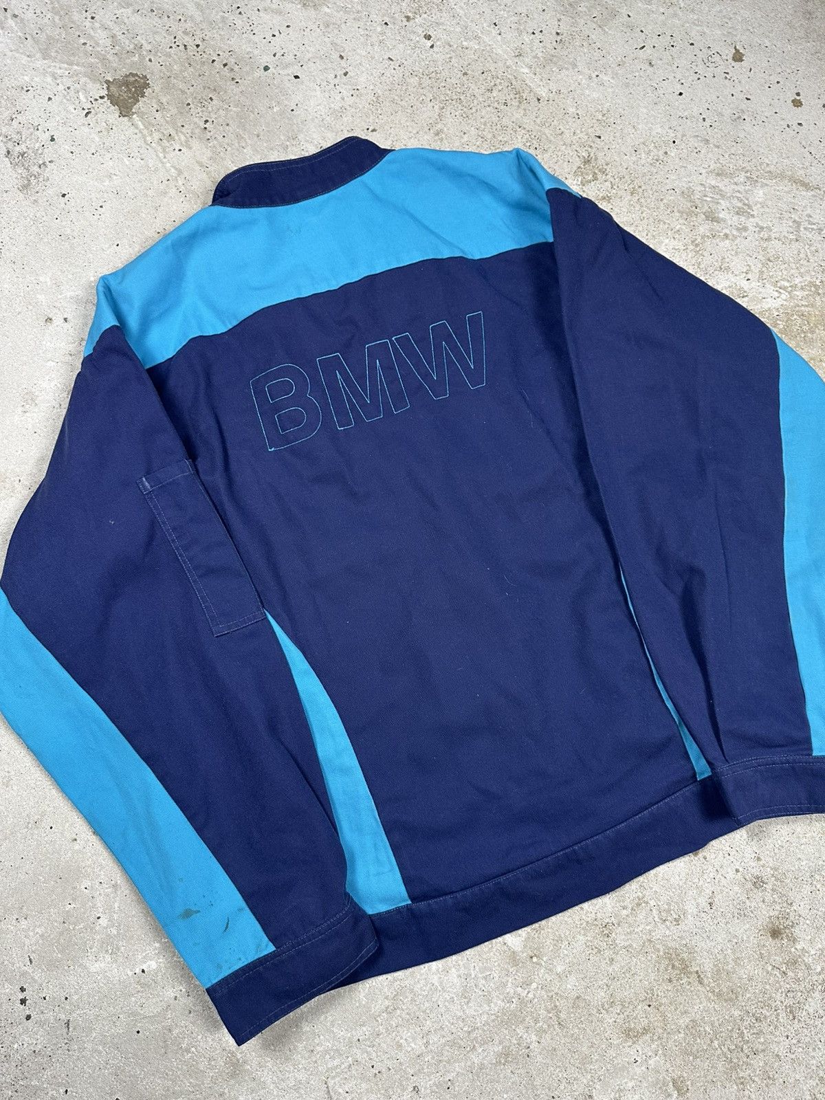 BMW Vintage BMW Work Racing Team Service Boxy Fit Bomber Jacket Size US XL / EU 56 / 4 - 13 Thumbnail
