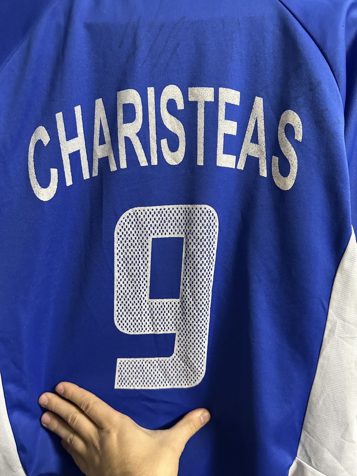 Vintage Rare Vintage Soccer Jersey Greece Charisteas Euro 2005 Win Size US M / EU 48-50 / 2 - 6 Thumbnail