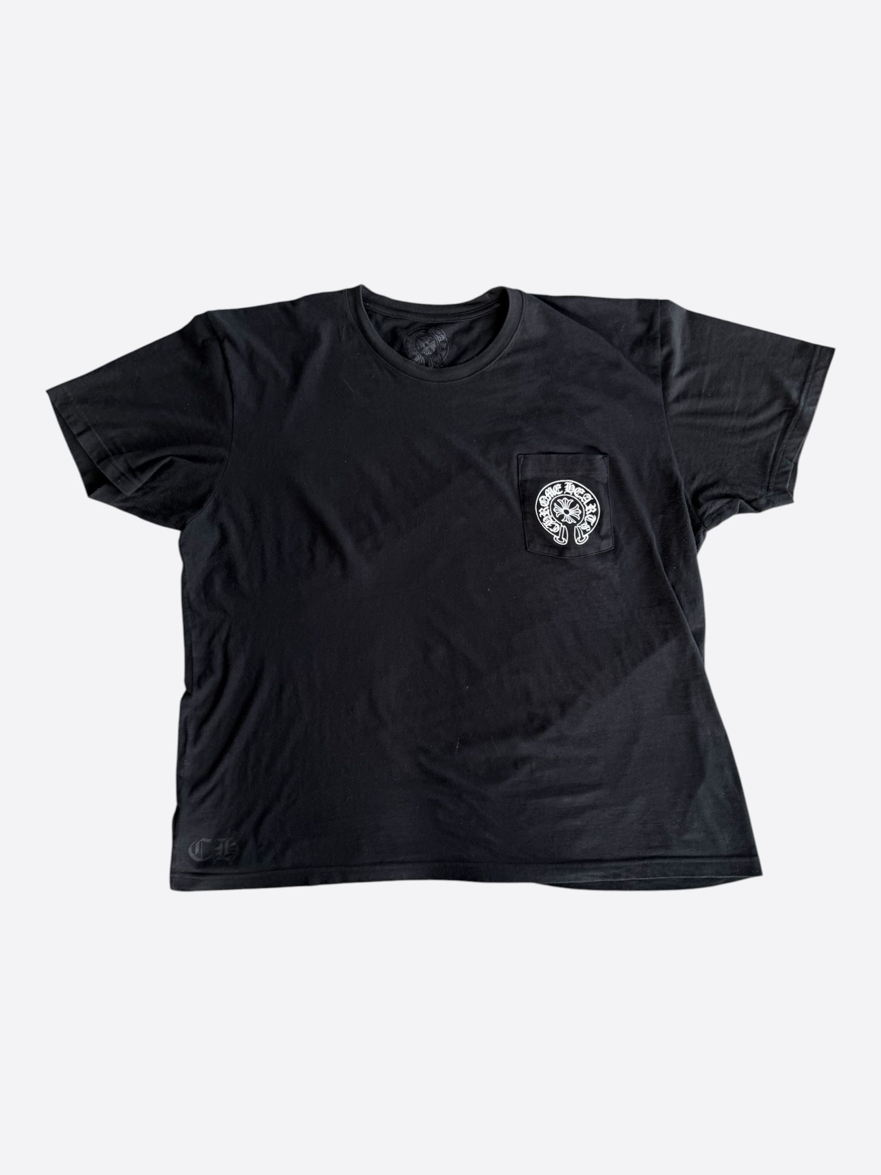 Chrome Hearts Chrome Hearts Miami Horseshoe Design Black T Shirt 
