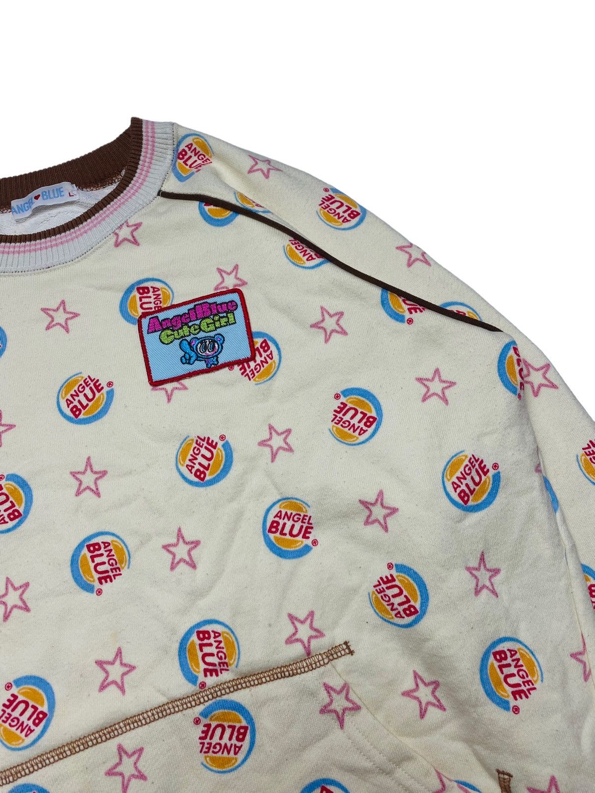 Angel Blue 2000s Angel Blue - Burger King Star Sweatshirt Size M / US 6-8 / IT 42-44 - 5 Thumbnail