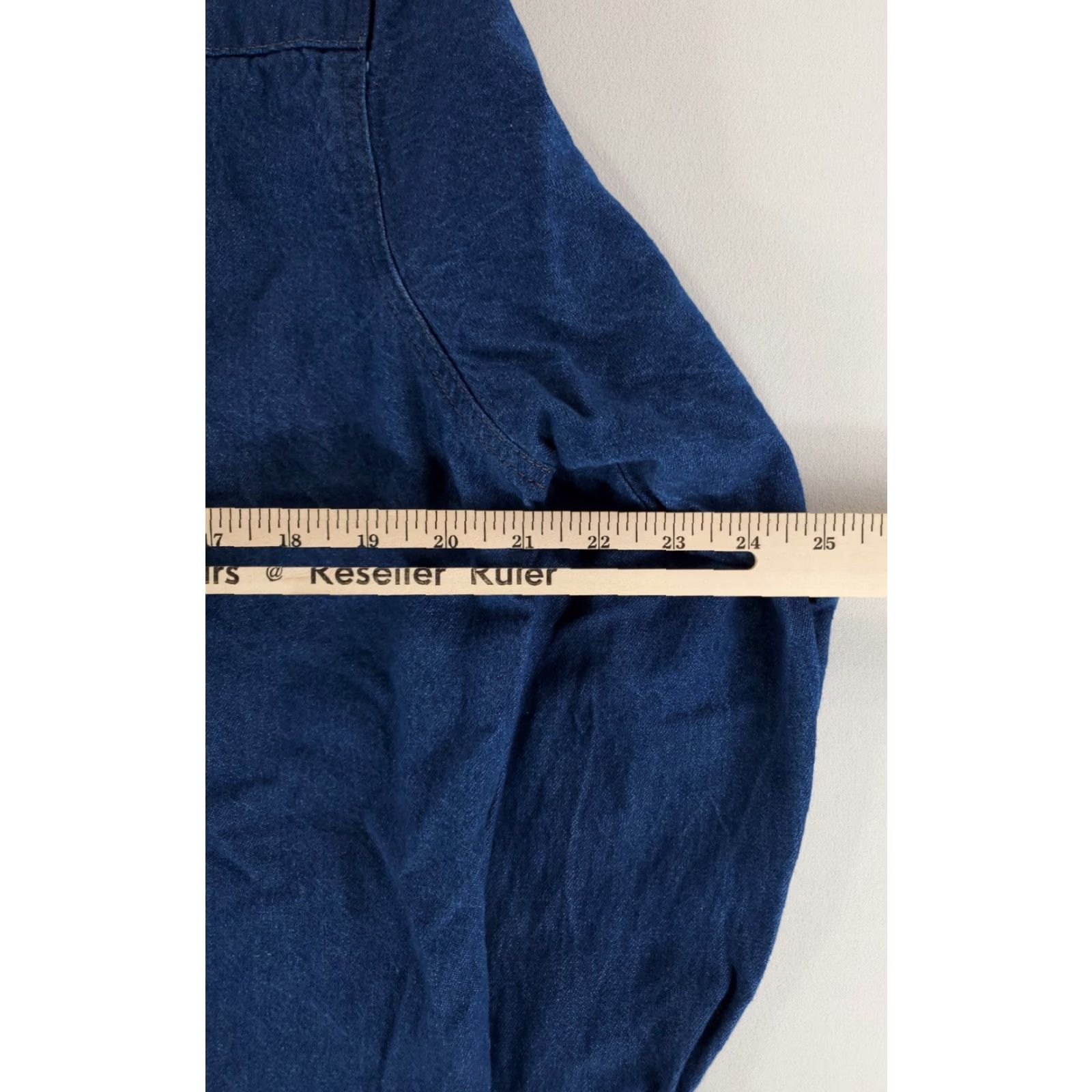 Wrangler Wrangler Shirt Denim Pearl Snap Button Up Blue Mens Large 15.5x33 Long Sleeve Regular Size L Beaded? Size US L / EU 52-54 / 3 - 4 Thumbnail