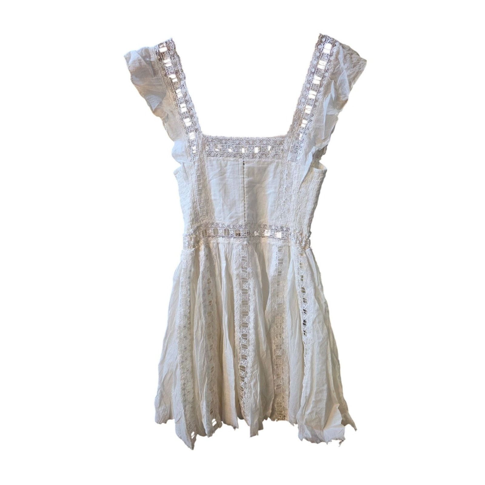 Free People Free People Spring Fling Top In Ivory Lace XS NWT Size XS / US 0-2 / IT 36-38 - 8 Thumbnail