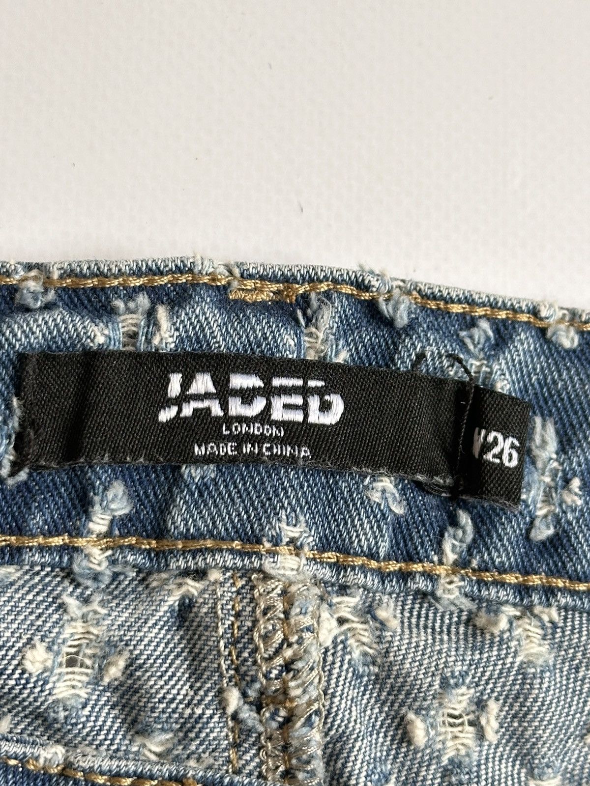 Other Jaded London Jeans Womens 26 Blue Distressed Boyfriend Size 26" / US 2 / IT 38 - 8 Thumbnail