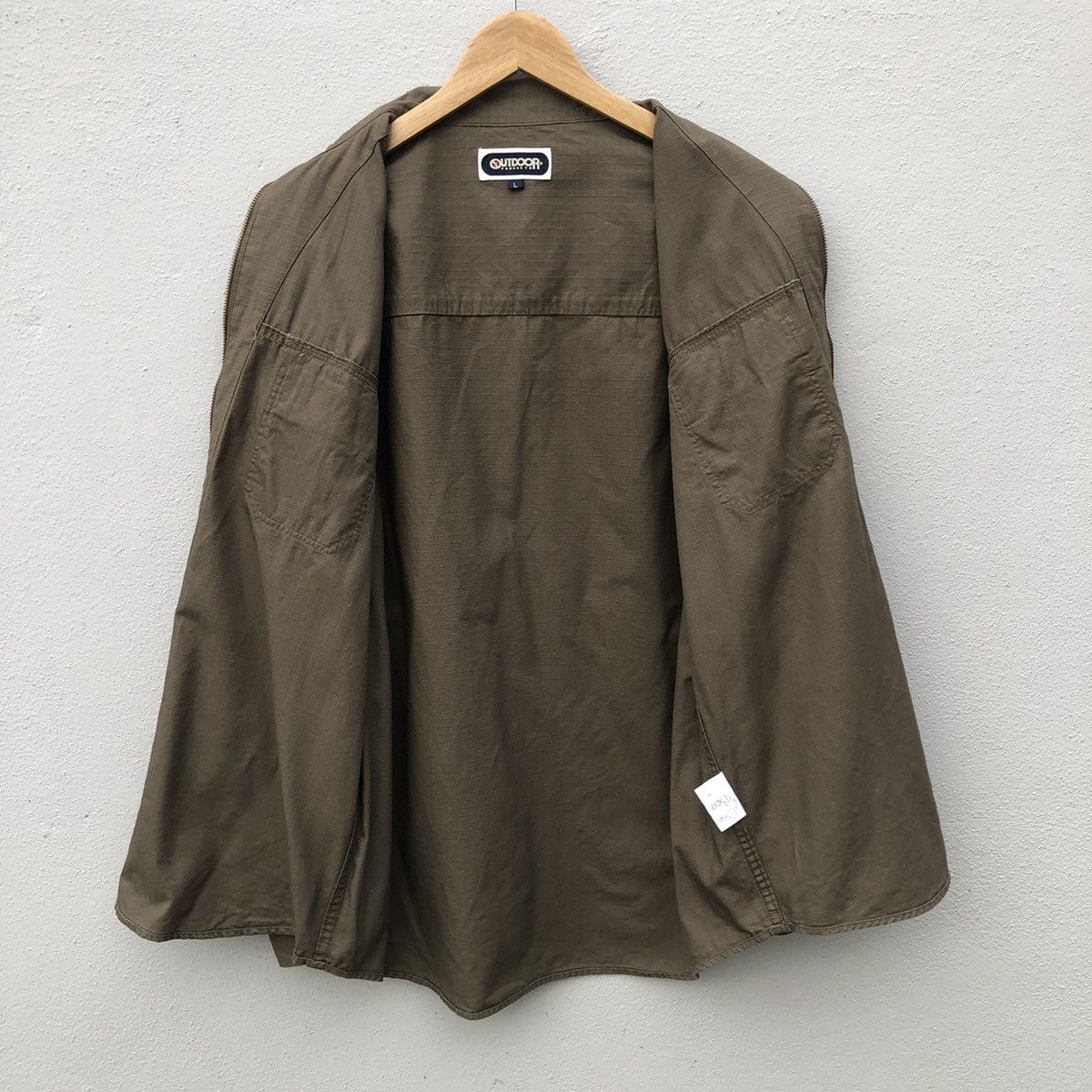 Japanese Brand Outdoor Products Khakis Zipper Jacket Size US L / EU 52-54 / 3 - 6 Thumbnail