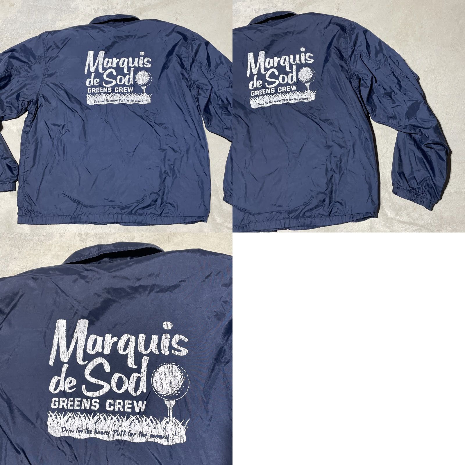 Abercrombie & Fitch VINTAGE Abercrombie & Fitch Jacket Men XL Windbreaker Golf Coat Nylon Satin Zip Pockets Logo Blue Marquis de Sod? Size US XL / EU 56 / 4 - 8 Thumbnail