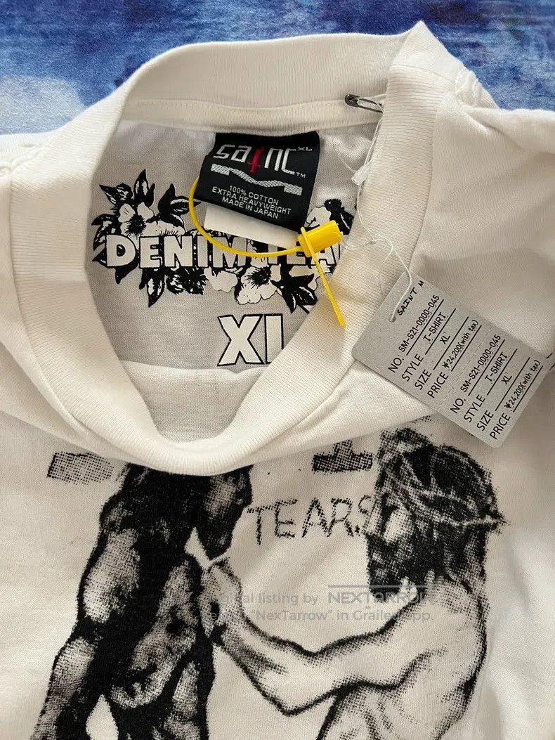 Saint Michael Saint Michael Distressed White Short Sleeve Size US XL / EU 56 / 4 - 3 Thumbnail