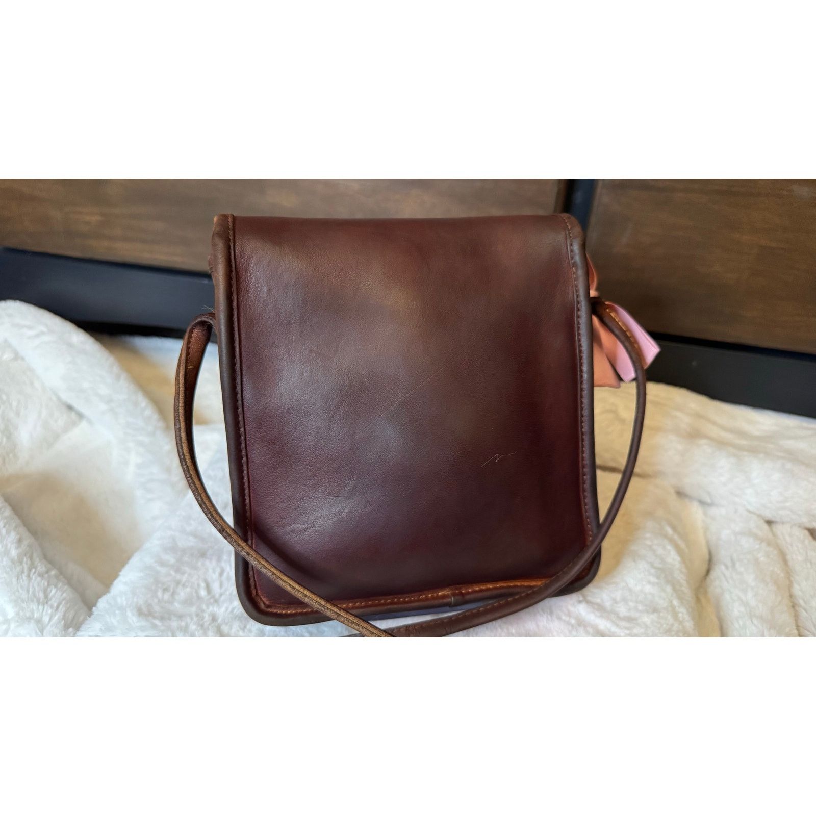 Coach RARE VELVET Coach Vintage Washed Aniline Leather Crossbody Size ONE SIZE - 4 Thumbnail