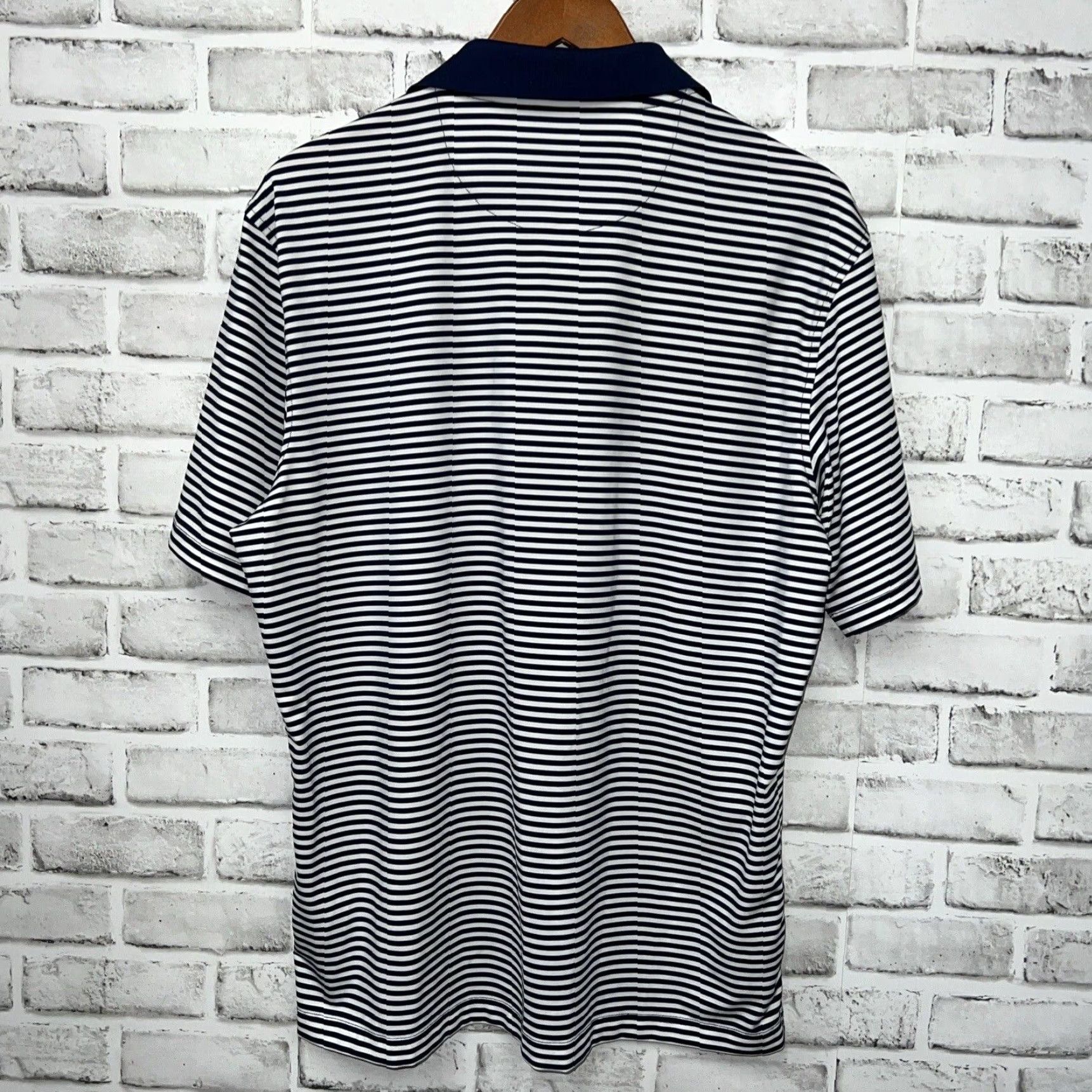 UNTUCKit VINTAGE UNTUCKit Men’s Polo Shirt Blue Striped Regular Size Large Size US L / EU 52-54 / 3 - 4 Thumbnail