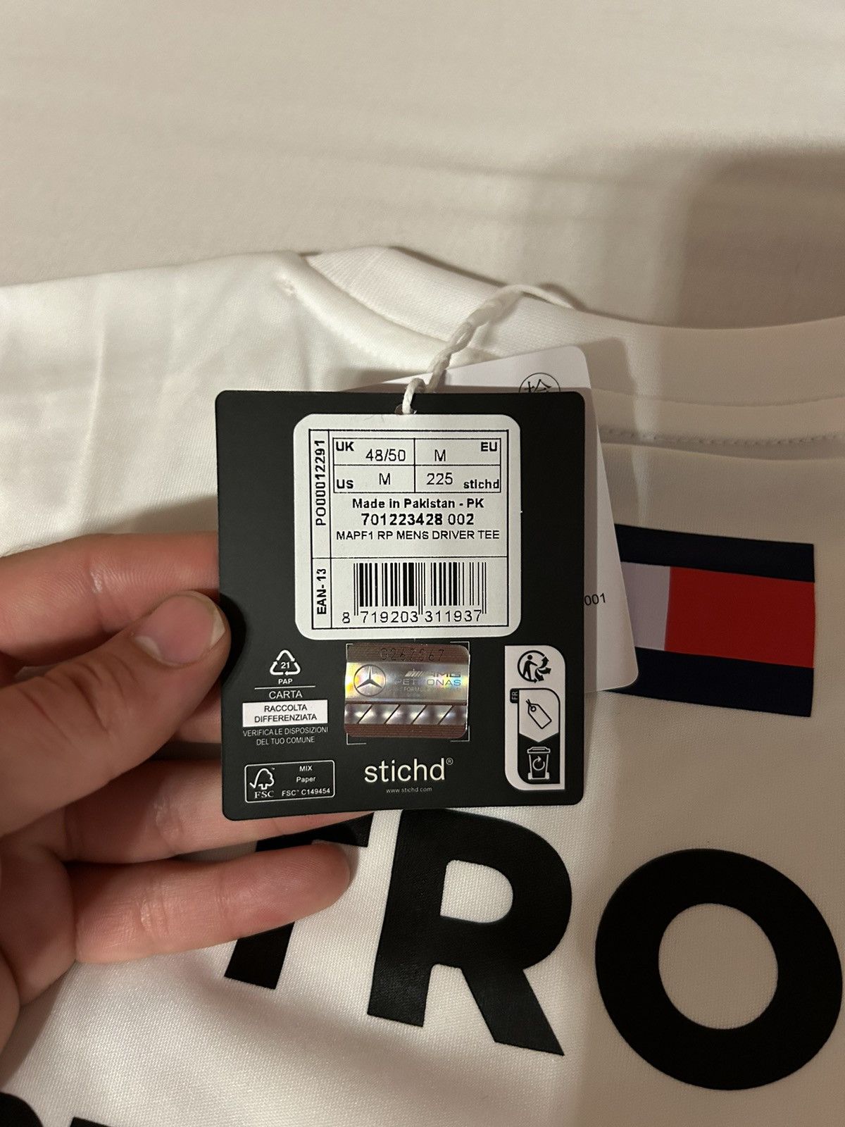 Mercedes-Benz × Tommy Hilfiger Mercedes Formula 1 T-Shirt White Medium (M) Size US M / EU 48-50 / 2 - 3 Thumbnail