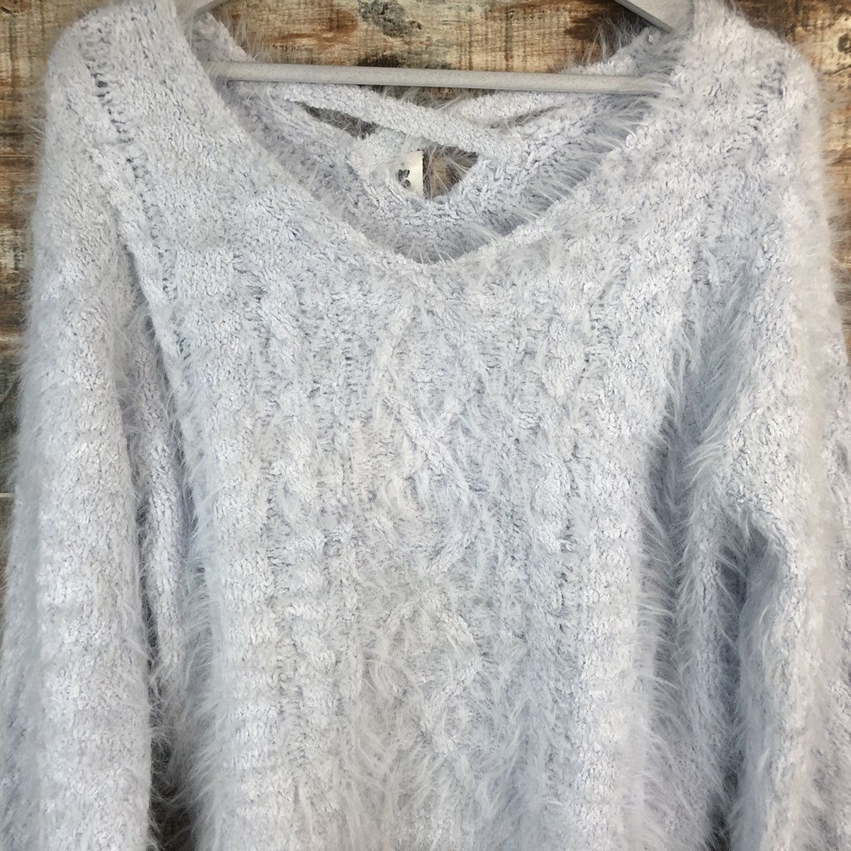 Vintage DL Olive Des Olive shaggy mohair fur Purple Knitwear #C024 Size M / US 6-8 / IT 42-44 - 5 Thumbnail
