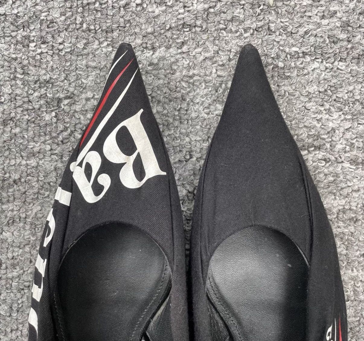 Balenciaga Balenciaga Alphabet Logo Pointed Toe Flats K12 Size US 5.5 / IT 35.5 - 3 Thumbnail