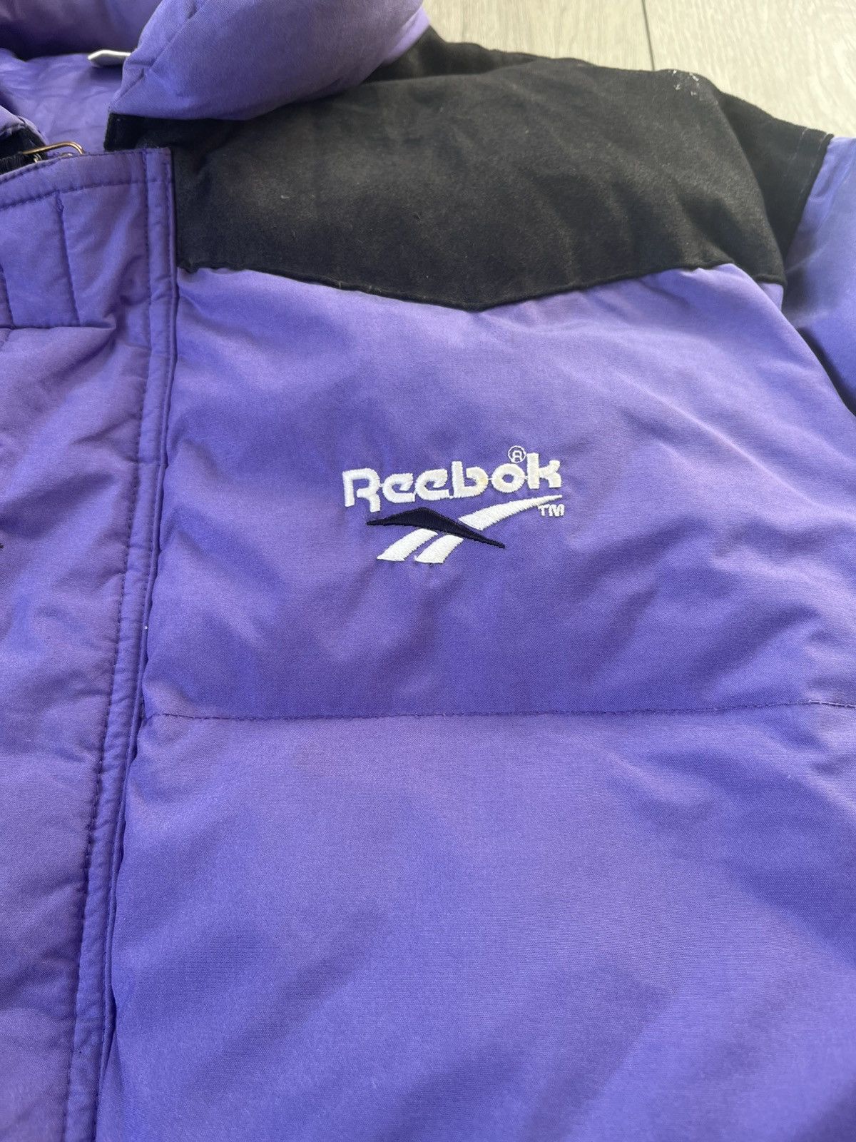 Reebok Vintage 90s Reebok Puffer Jacket Purple – Size Large Size US L / EU 52-54 / 3 - 2 Thumbnail