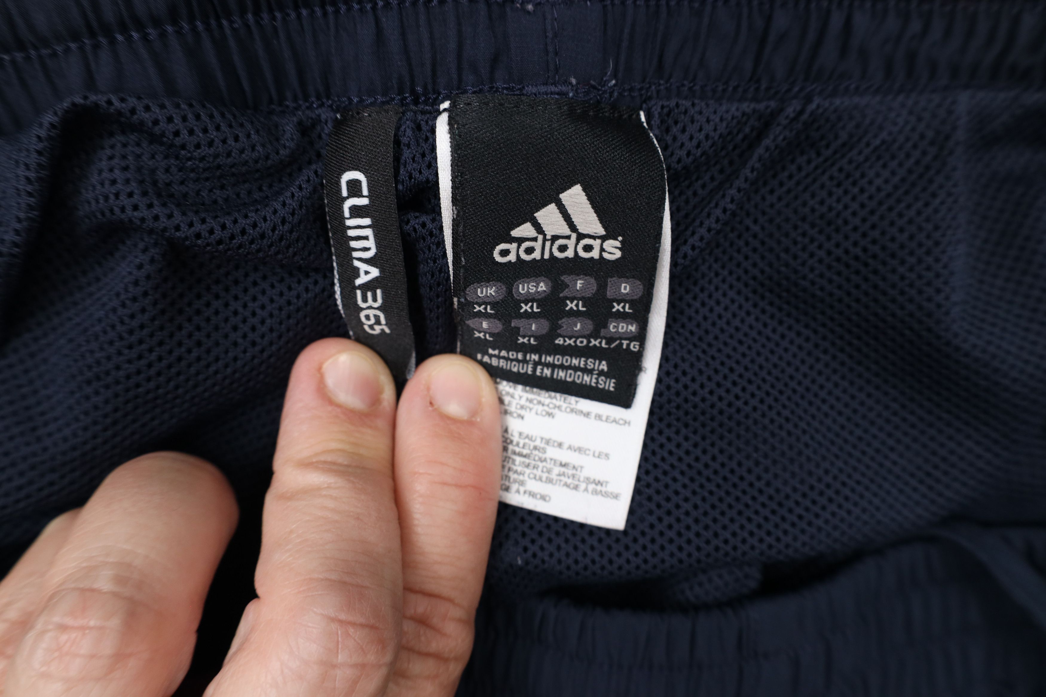 Adidas × Vintage Vintage Adidas Striped Lined Wide Leg Pants Navy Blue Orange Size US 38 / EU 54 - 16 Thumbnail